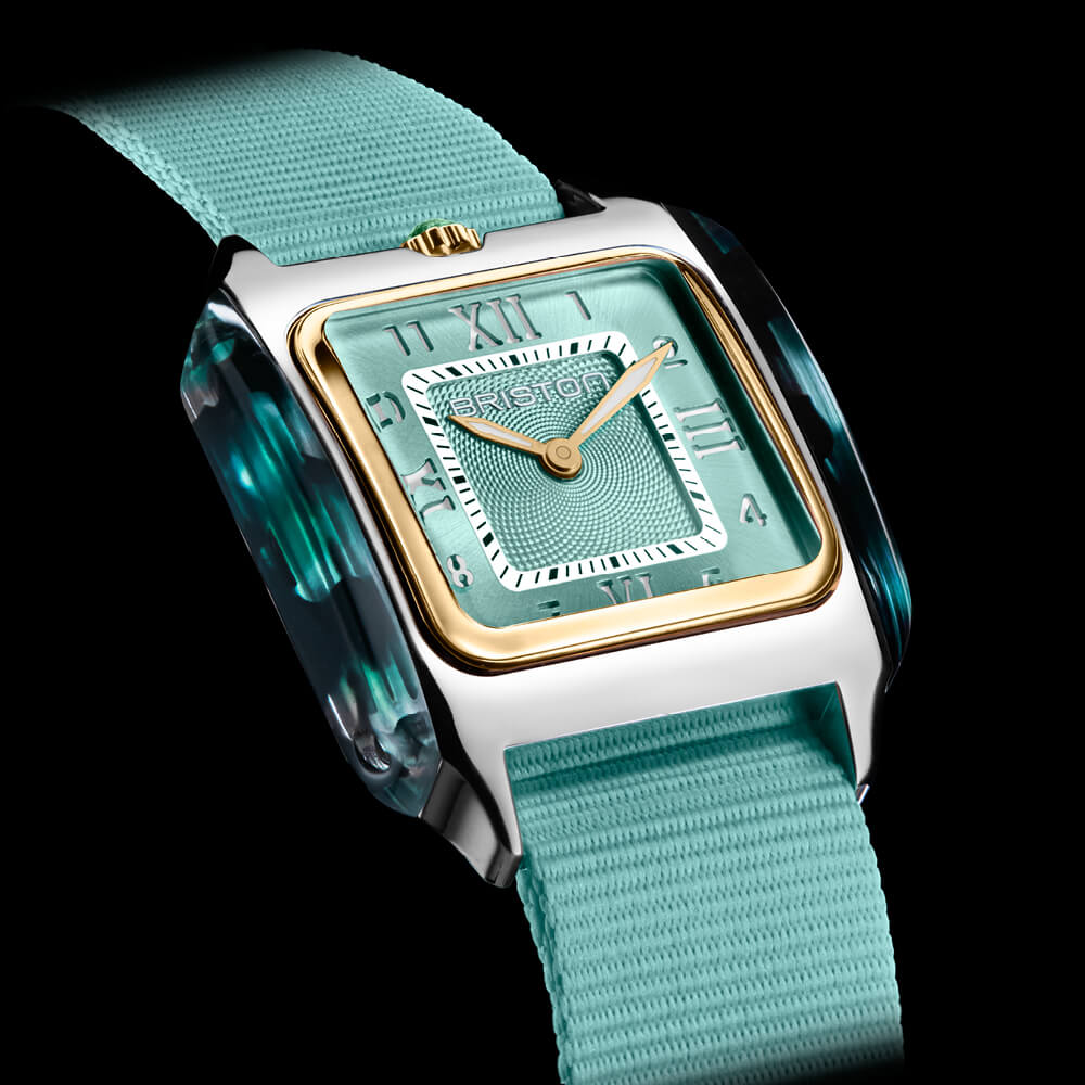 briston-streamliner-kennedy-spring-hm-30-mm-dor-vert-d-eau-quartz image 2