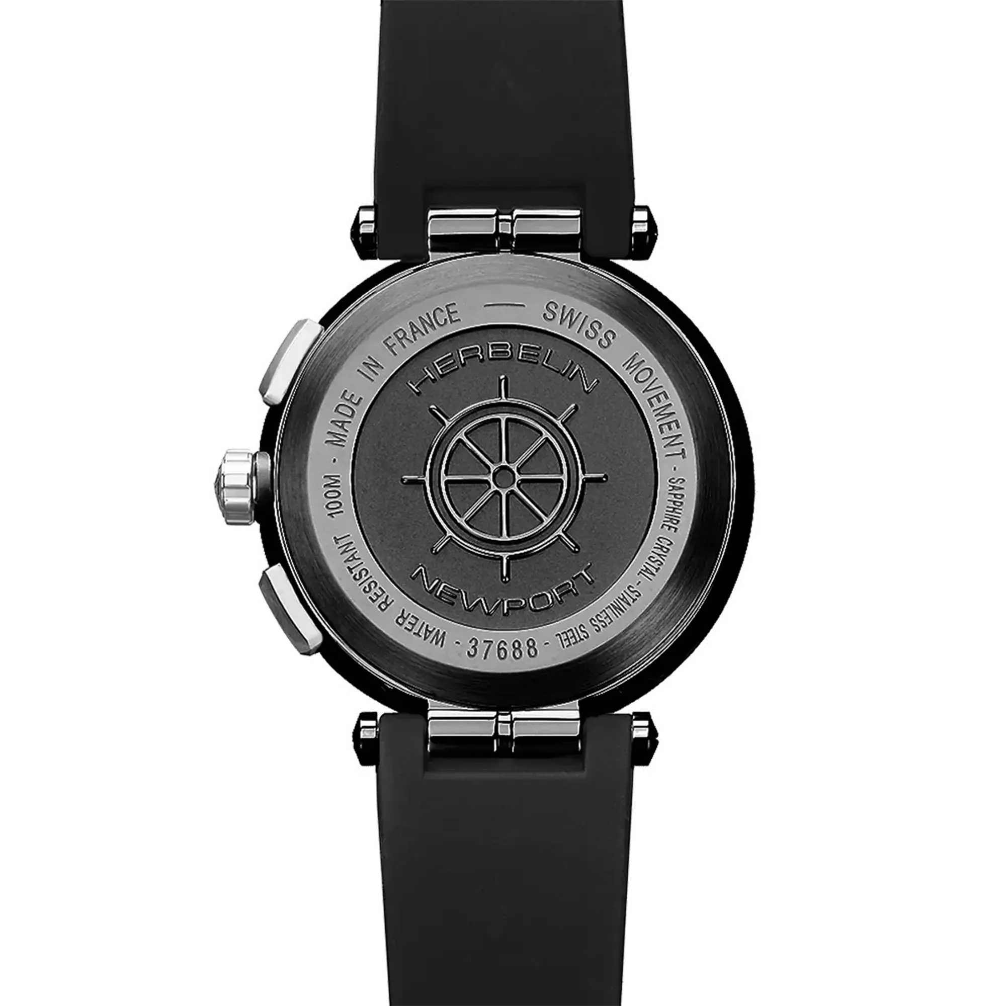herbelin-newport-chronographe-quartz-acier-pvd-noir-homme image 4