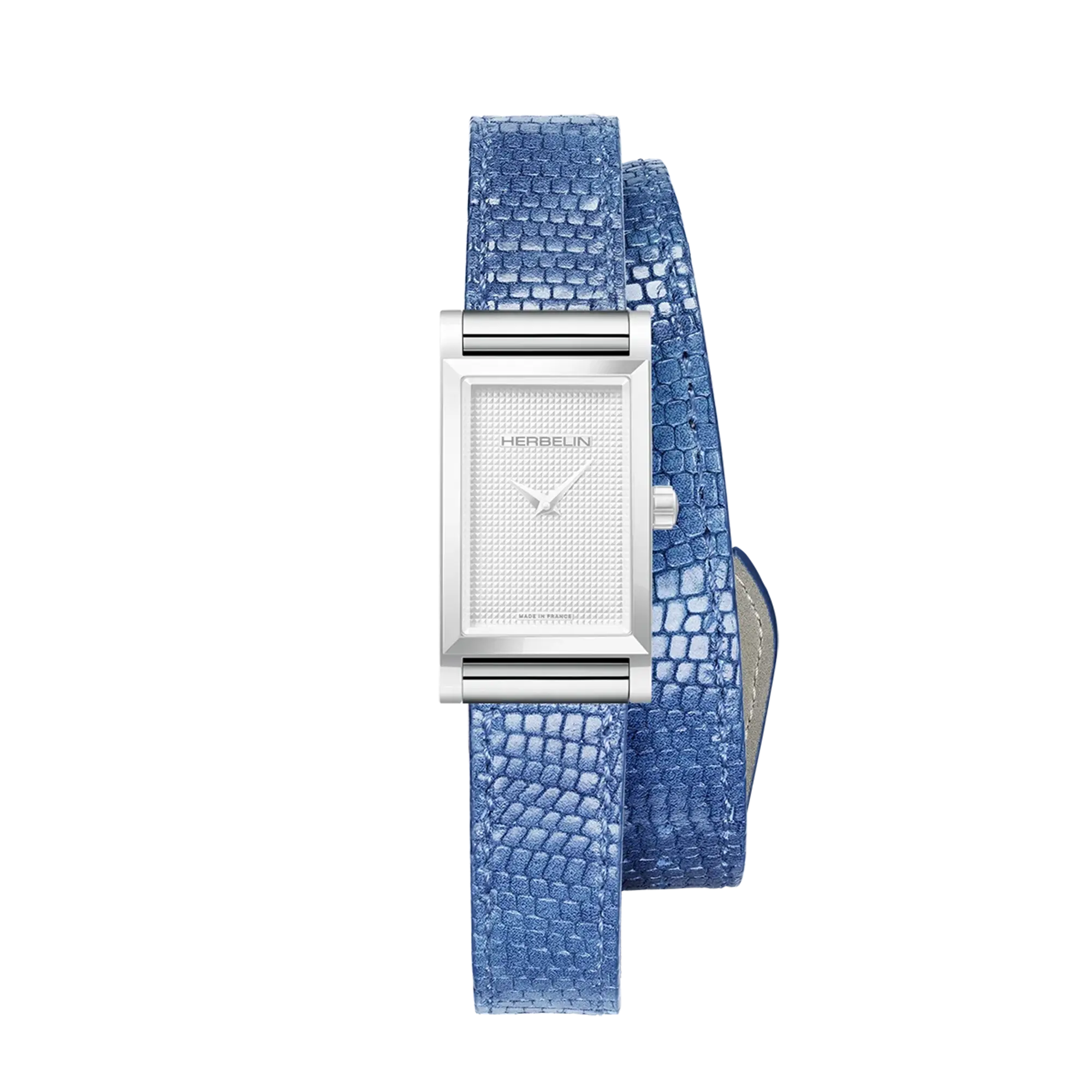 herbelin-antar-s-bracelet-double-bleu-l-zard-cuir-composant-interchangeable image 2
