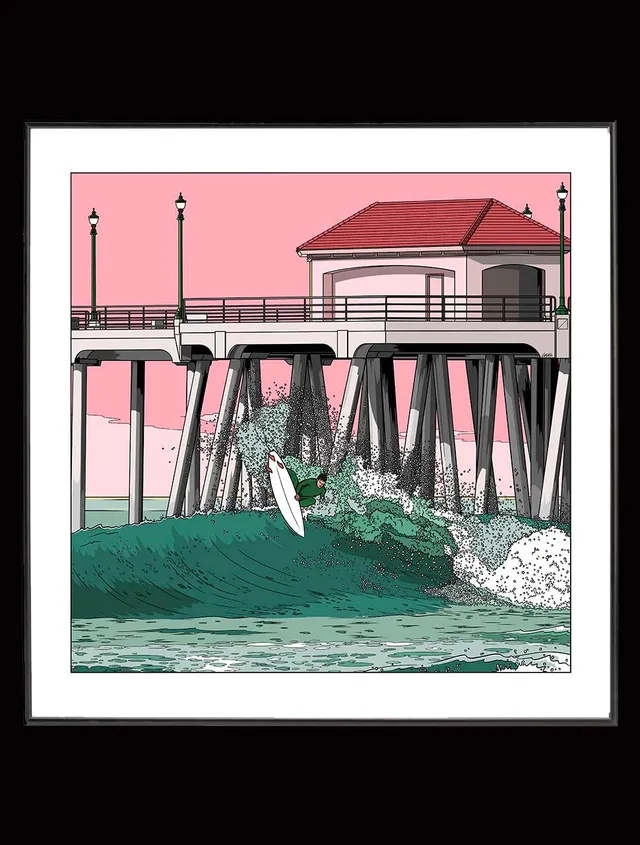 march-la-b-illustration-lvus-l-a-btz-pier-affiche-collector image 1