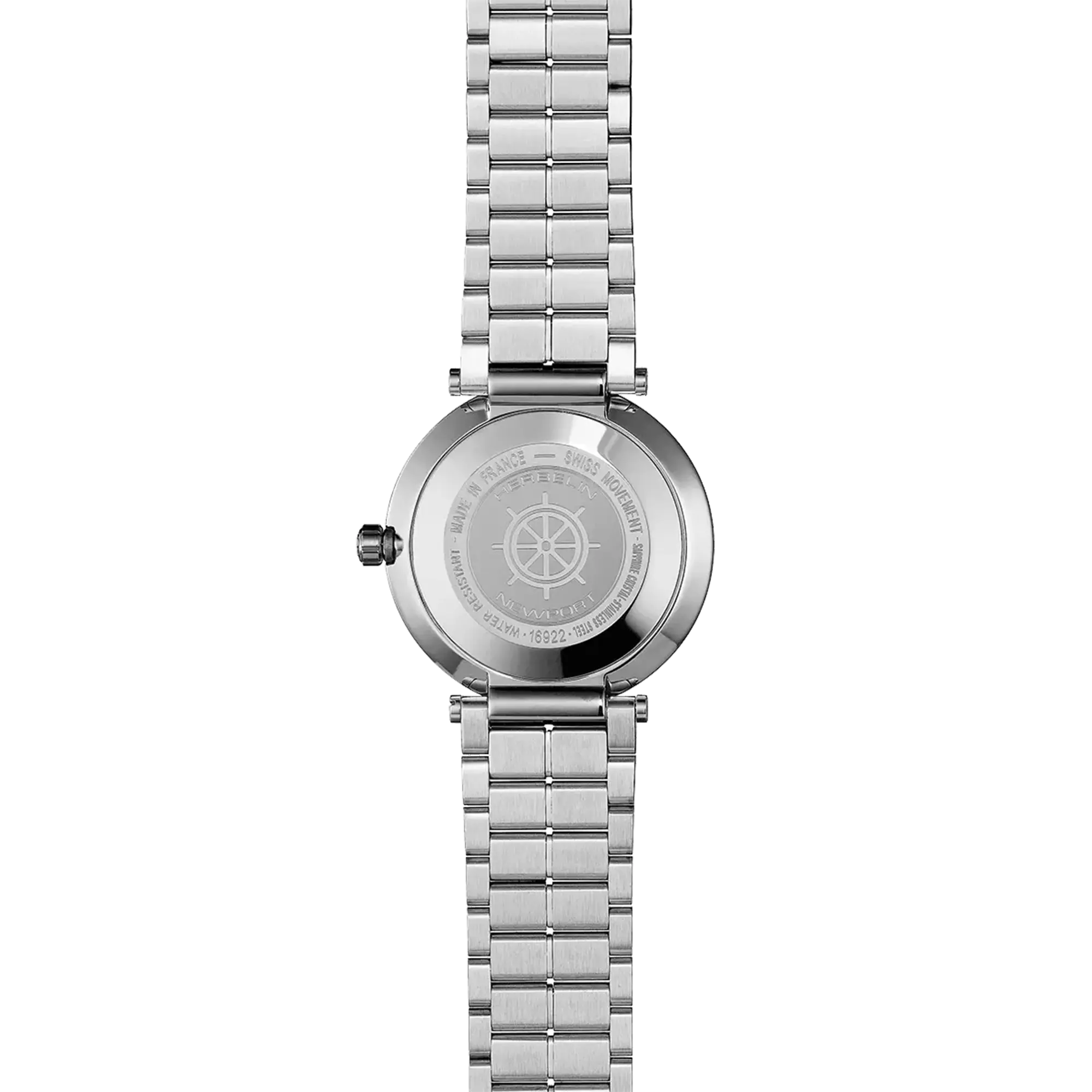 herbelin-newport-slim-femme-acier-316l-nacre-bleue-quartz image 4