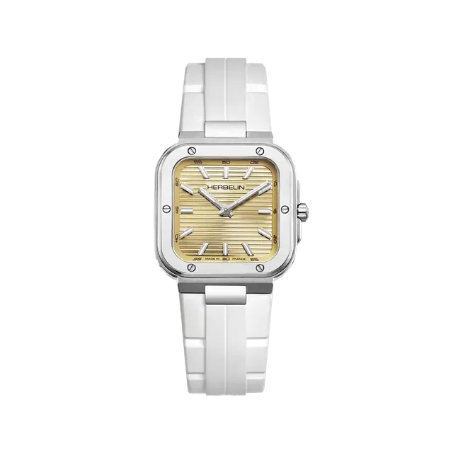 herbelin-cap-camarat-square-dame-champagne-blanc-femme image 1