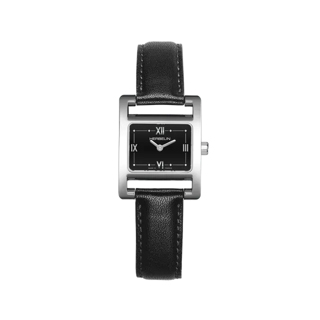 herbelin-ve-avenue-quartz-acier-cuir-noir-montre-femme-23-4x19-mm image 1