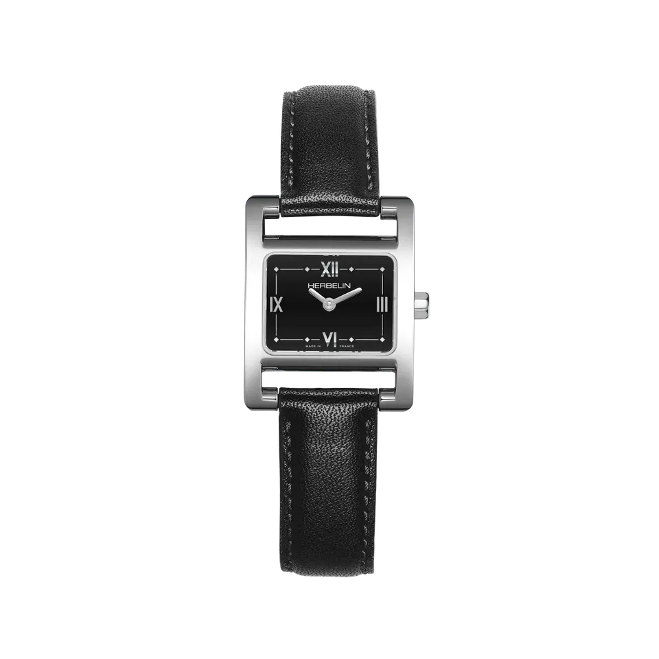 herbelin-ve-avenue-quartz-acier-cuir-noir-montre-femme-23-4x19-mm image 1