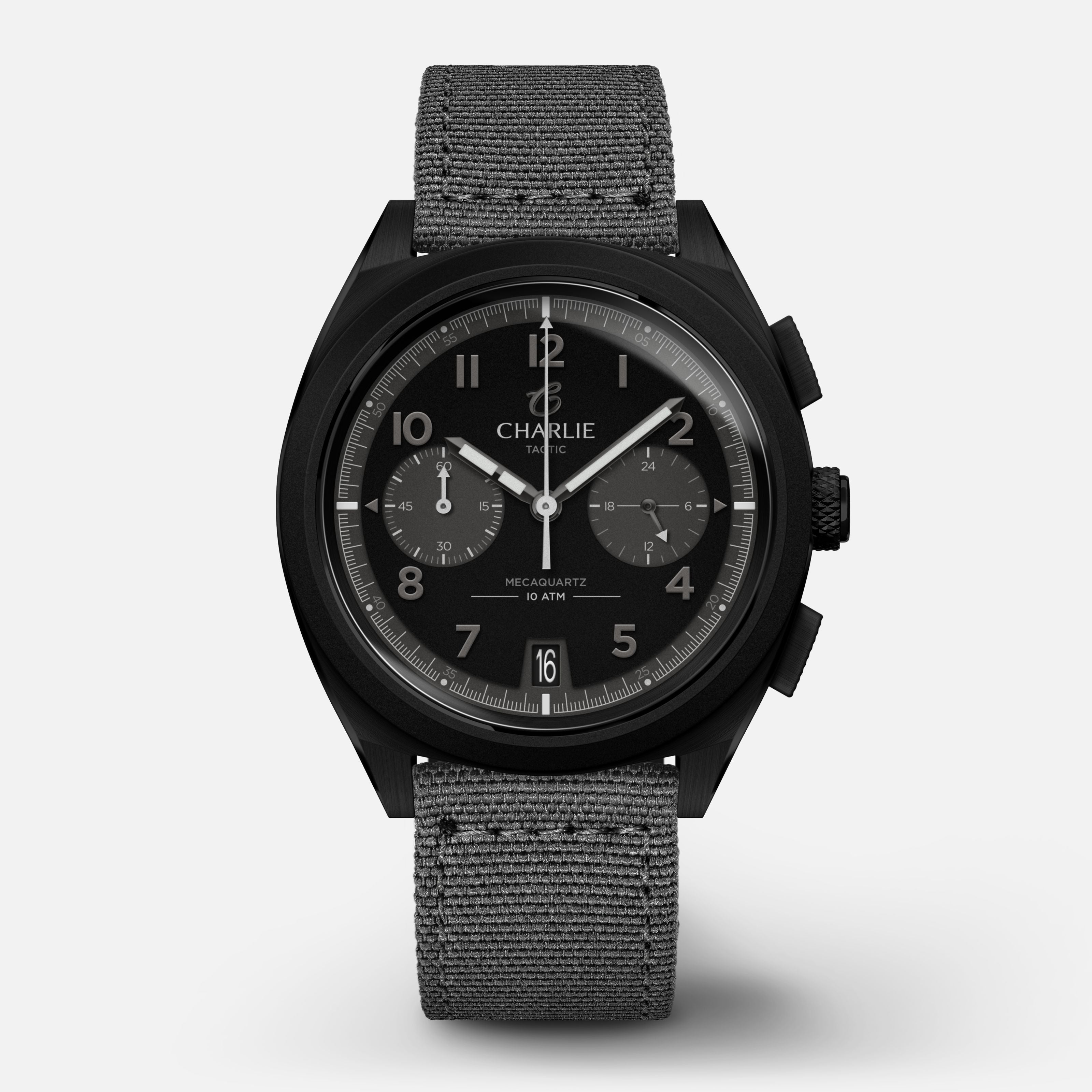 charlie-paris-grx-chronographe-tactic-montre-homme-39mm-pvd-noir-cadran-noir image 8