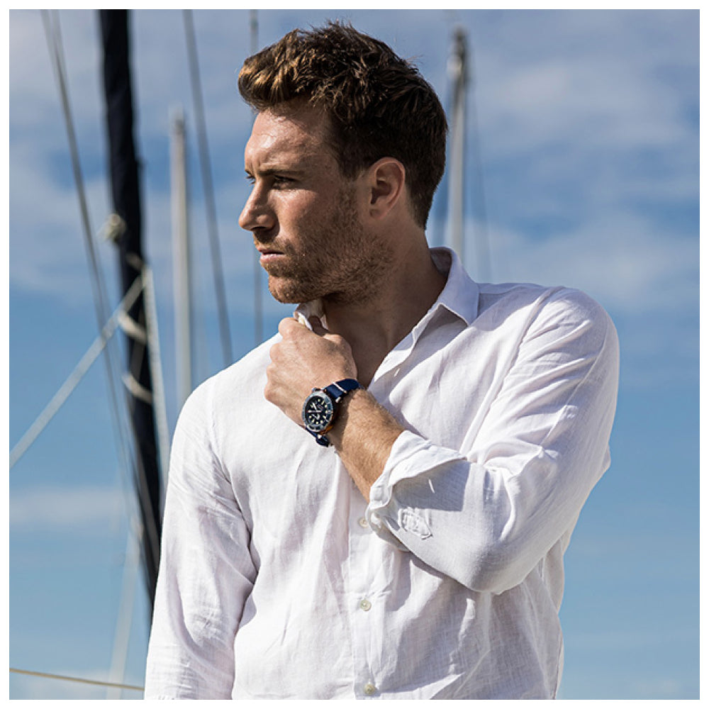 briston-clubmaster-diver-pro-hms-auto-44-mm-bleu-marine-300-m image 3