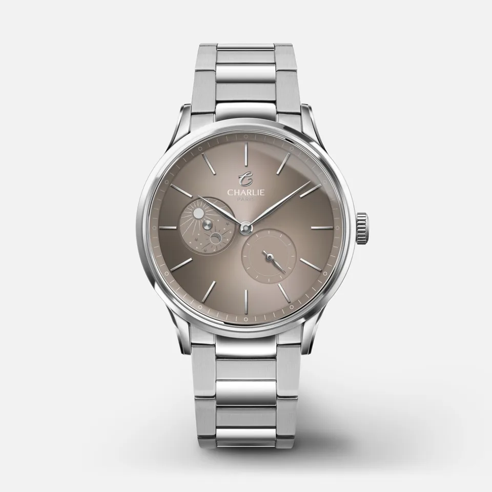 charlie-paris-initial-36-jour-nuit-taupe-36-mm-montre-automatique-acier image 1
