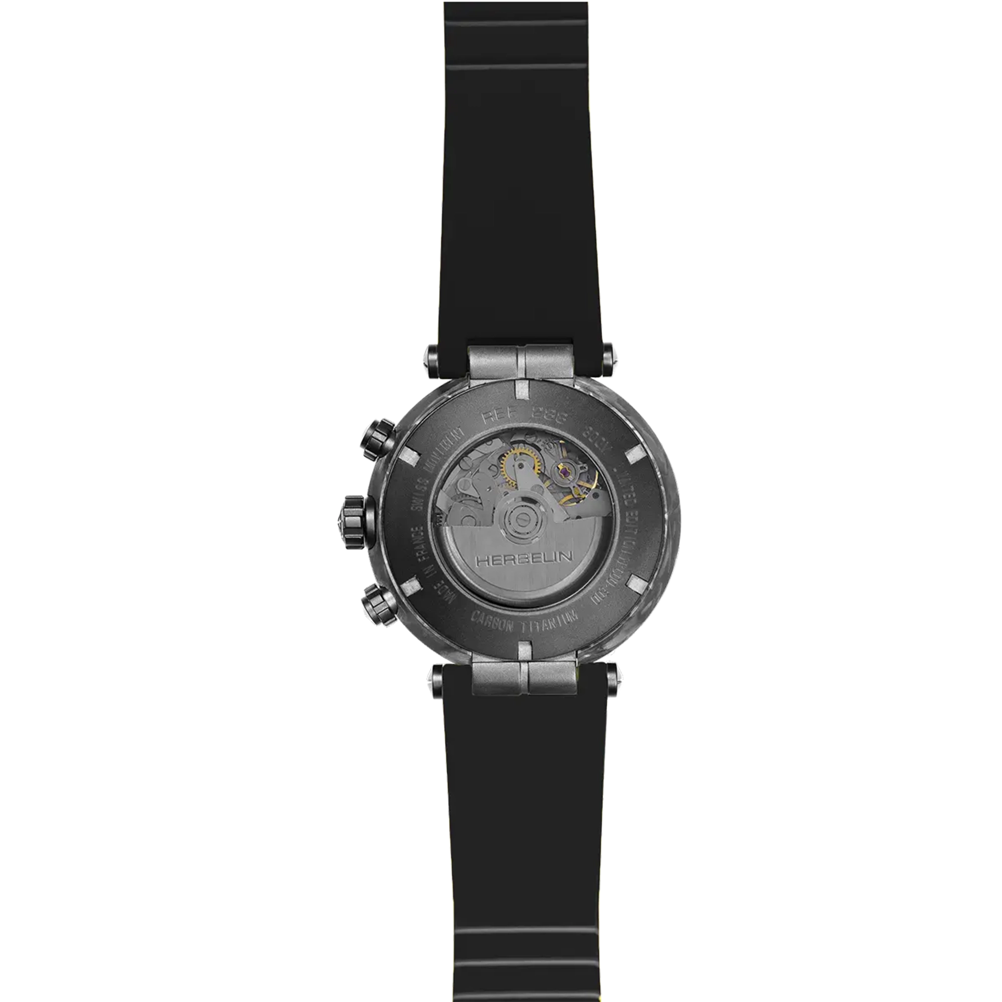 herbelin-newport-carbone-titane-chronographe-automatique-plongeuse-noire-dition- image 4