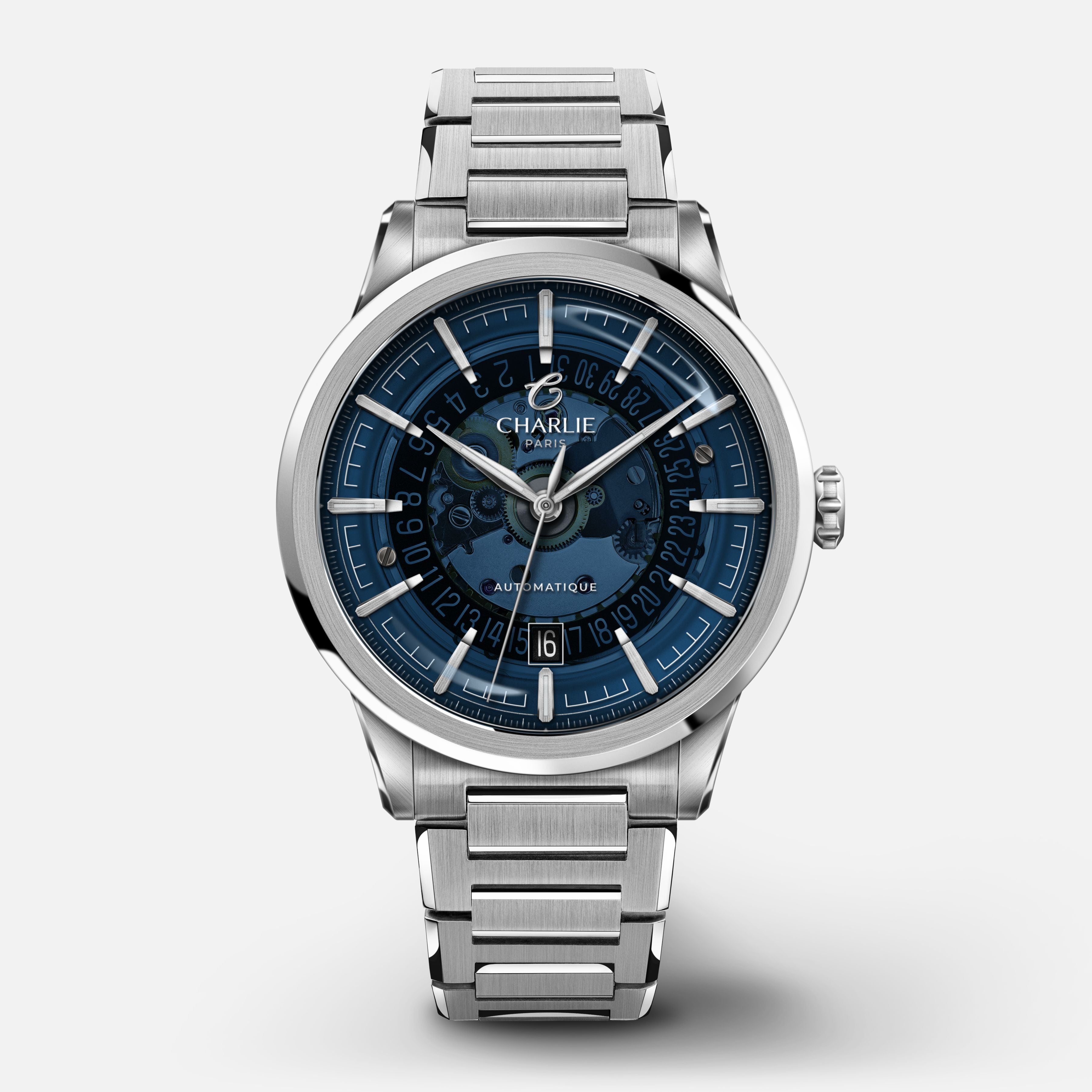 charlie-paris-alliance-saphir-bleu-montre-automatique-39-5mm image 1