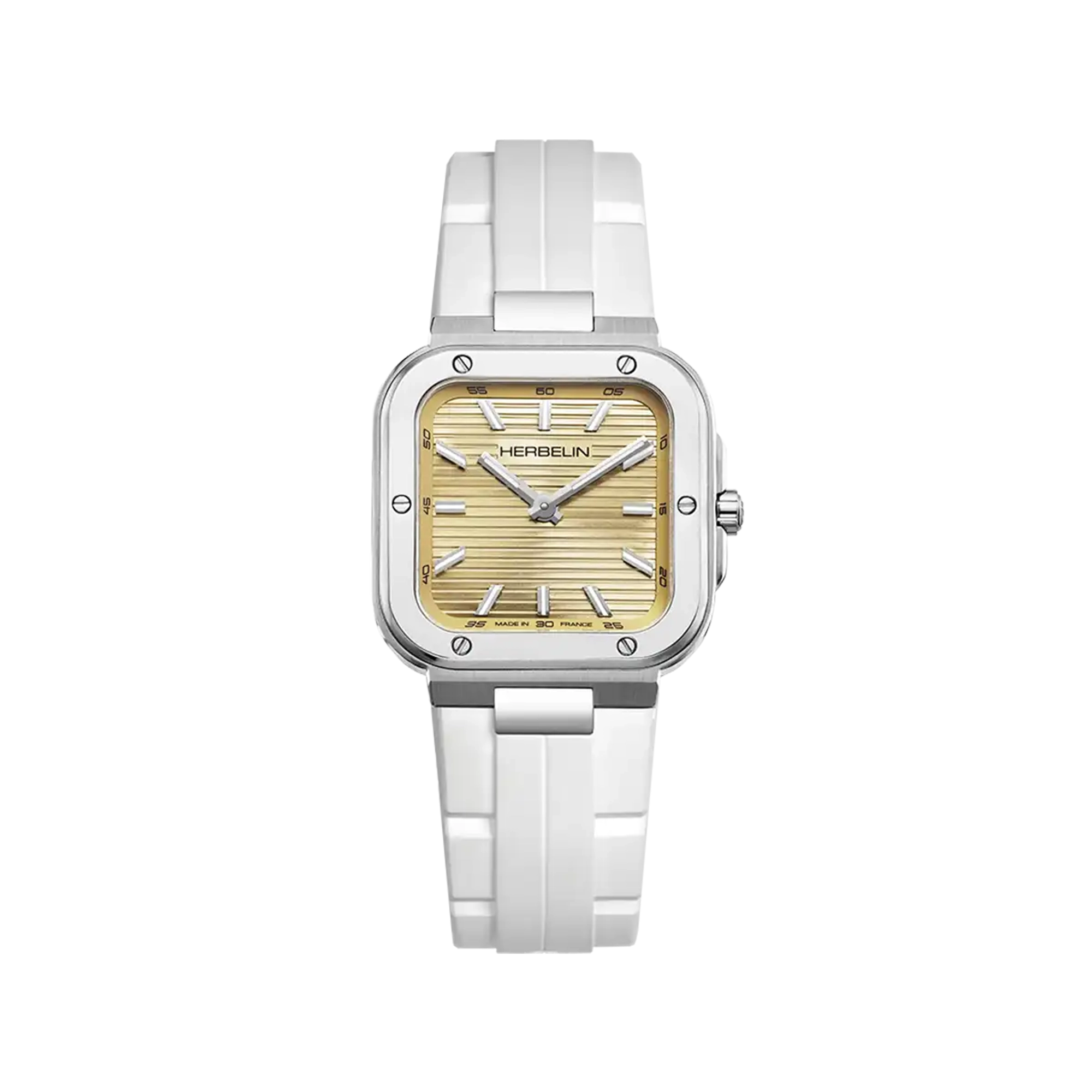 herbelin-cap-camarat-square-dame-champagne-blanc-femme image 1