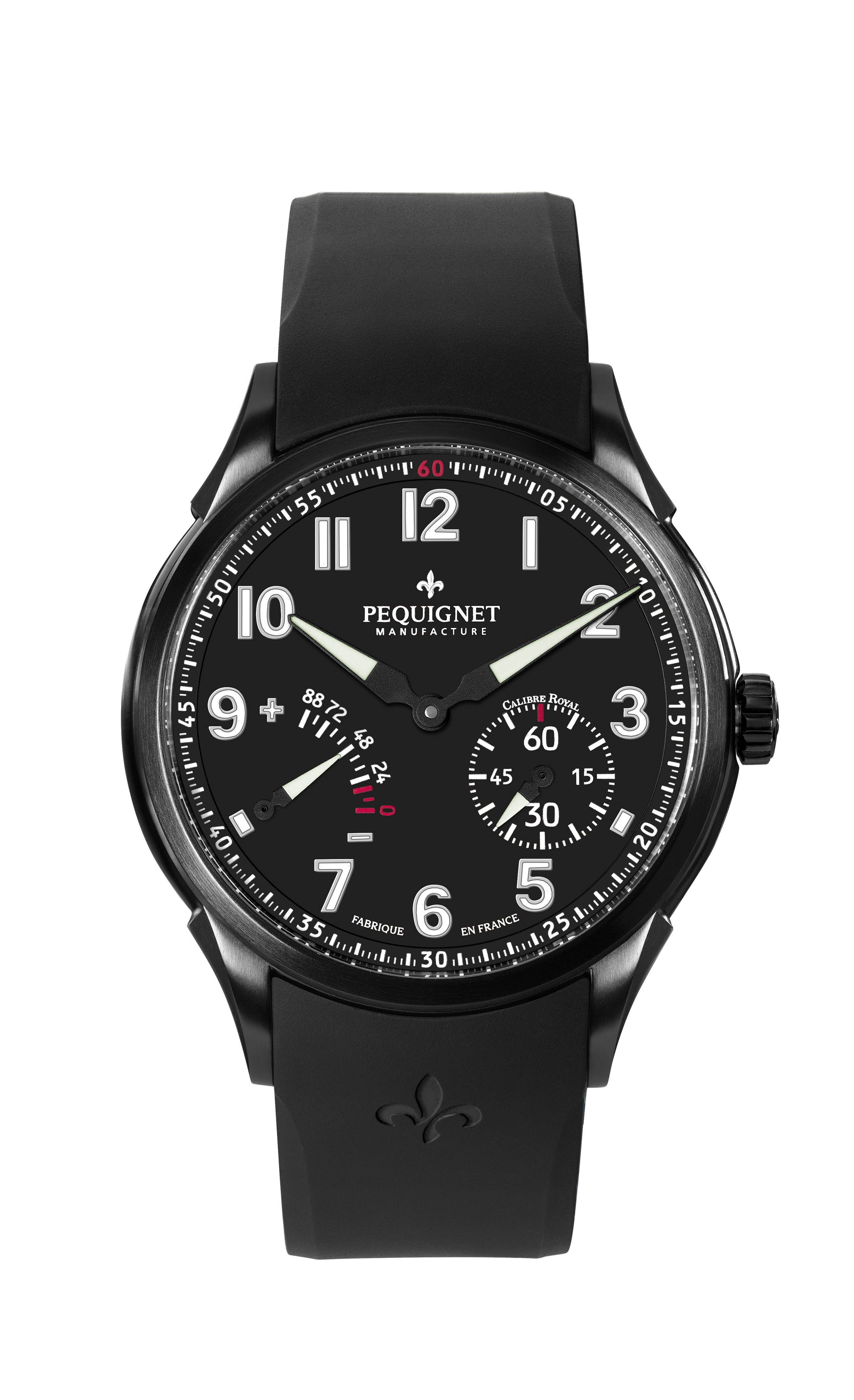 pequignet-royale-titane-montre-homme-noire-opaline-calibre-royal image 3
