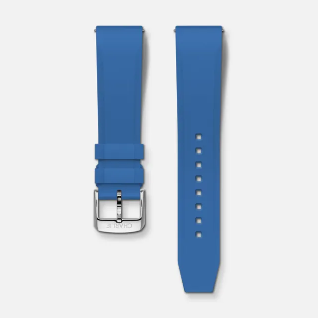 charlie-paris-bracelet-caoutchouc-nbr-20mm-electric-blue image 1