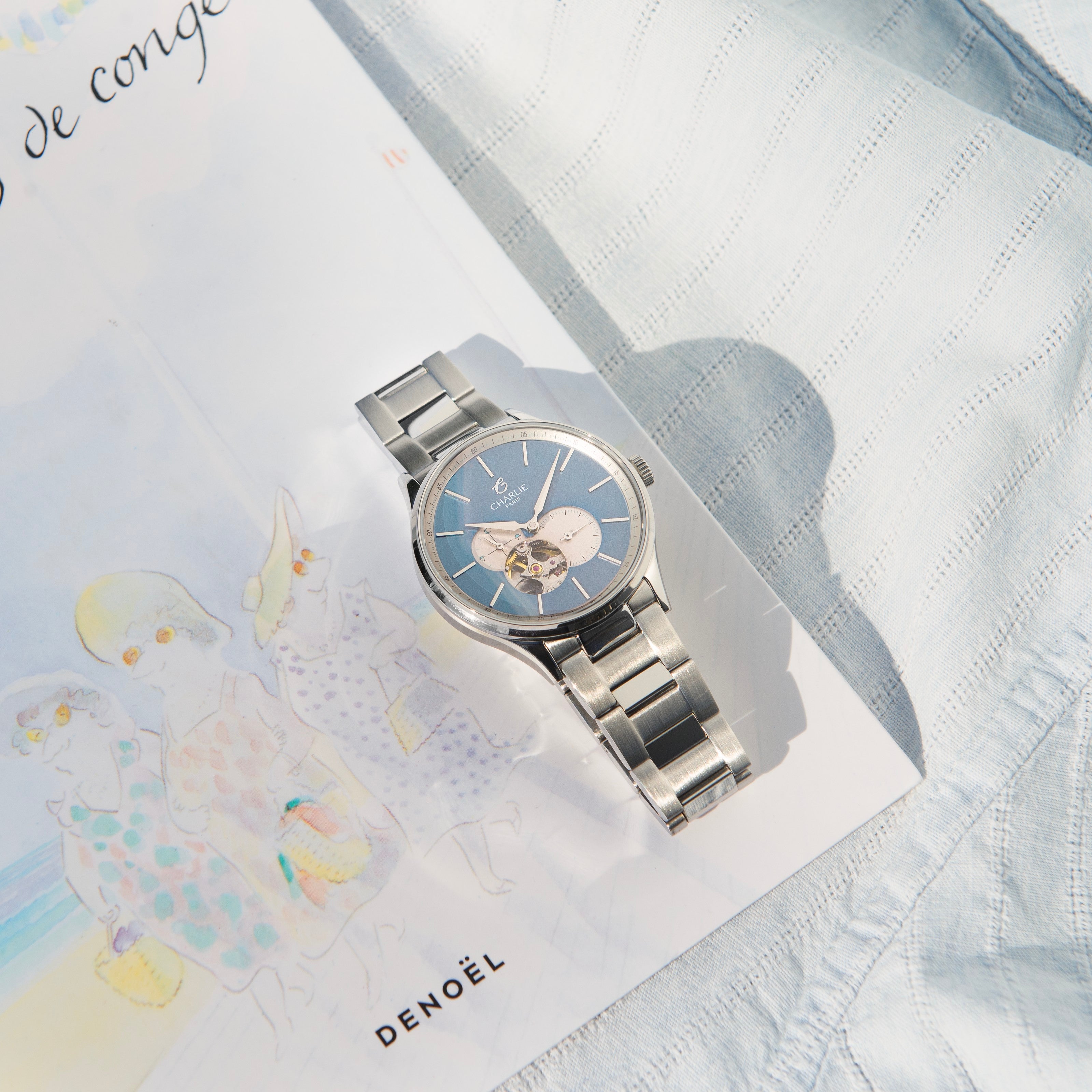 charlie-paris-initial-c-ur-ouvert-summer-blue-automatique-40mm image 7