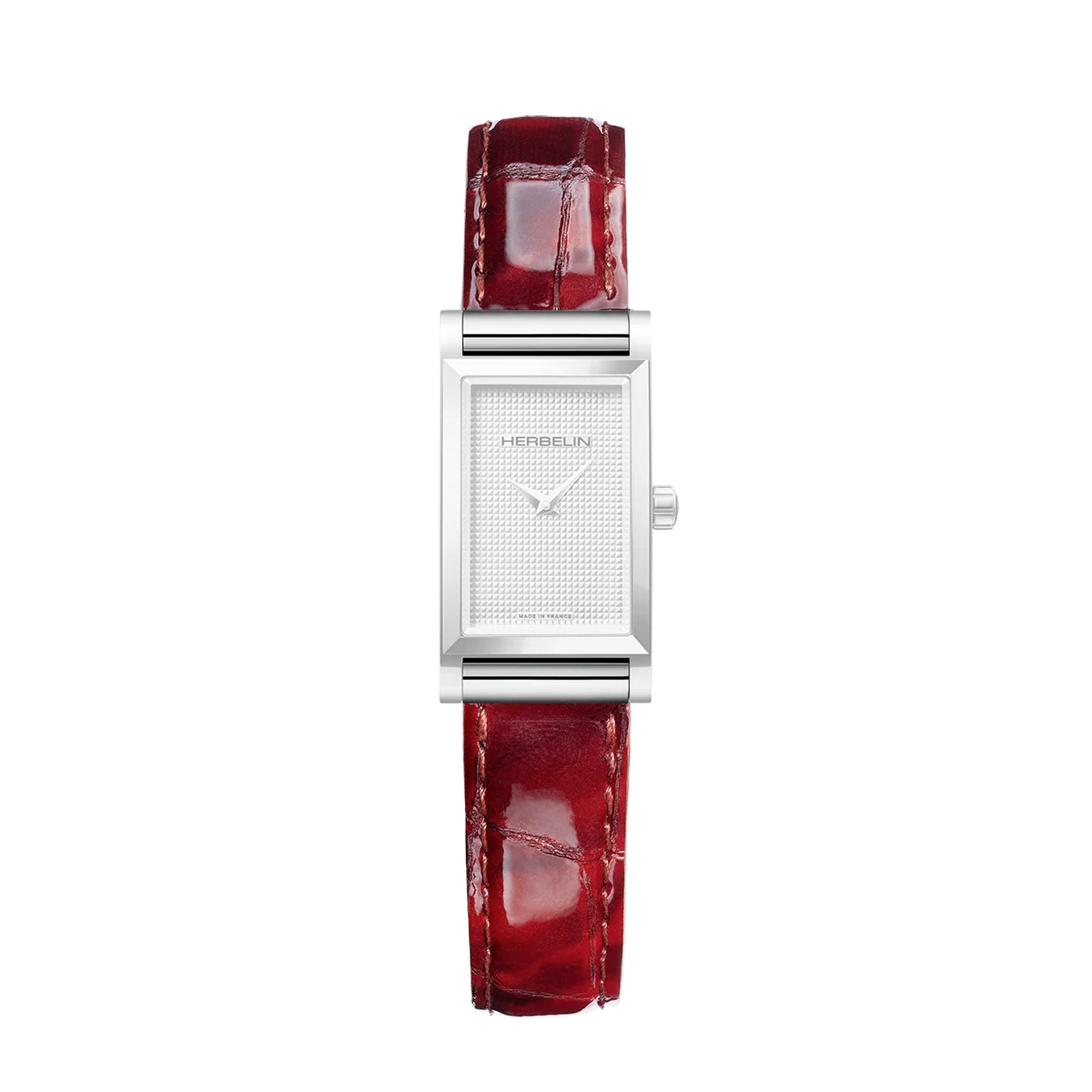 herbelin-antar-s-bracelet-simple-rouge-croco-laqu-sioux-twister image 2