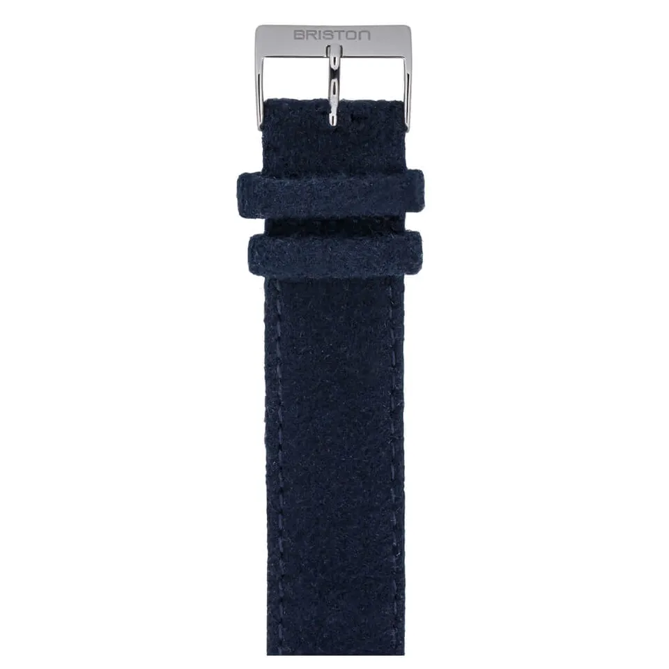 briston-bracelet-flanelle-20-mm-bleu-marine-clubmaster-classic image 1