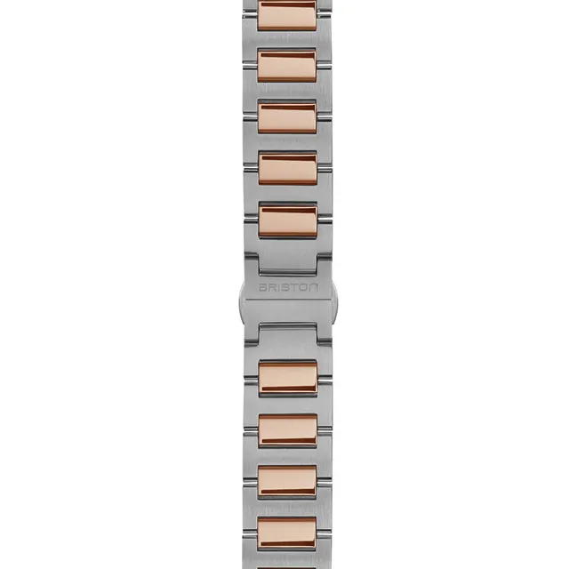 briston-streamliner-kennedy-bracelet-acier-medium-18-mm-bicolore-or-rose image 1