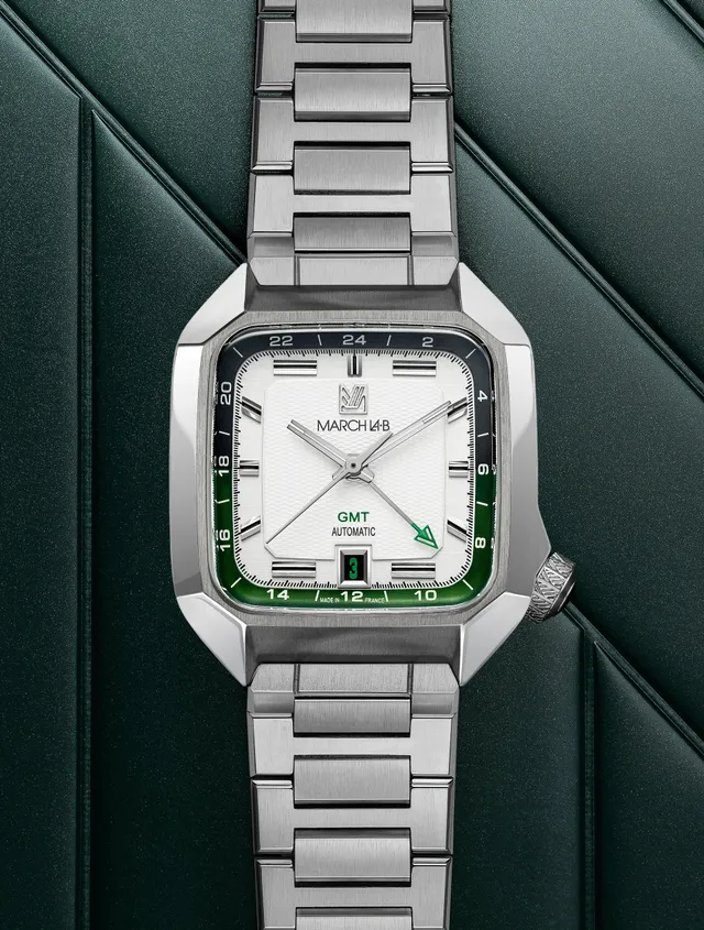 montre-march-la-b-am2-gmt-automatique-39-mm-white image 1