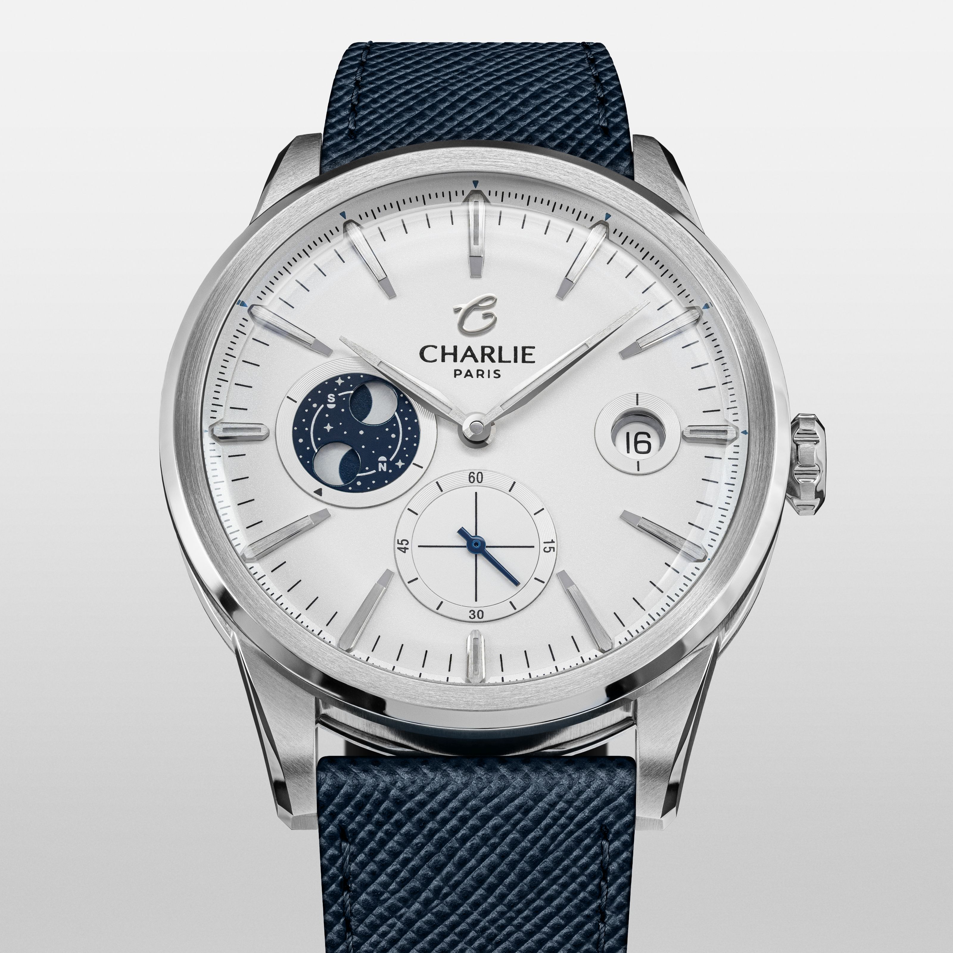 charlie-paris-alliance-phase-de-lune-blanc-montre-automatique-39mm-soprod-c105 image 8