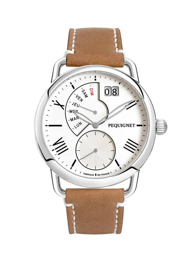 pequignet-equus-origine-montre-homme-42-mm-quartz-cuir image 1