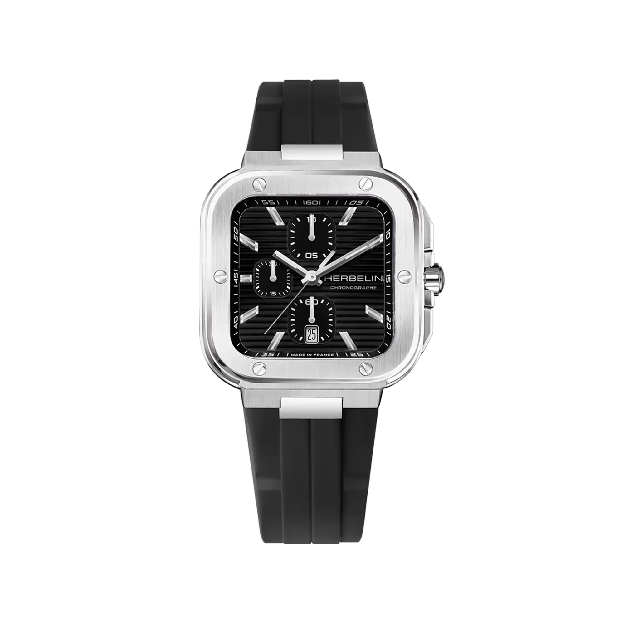 herbelin-cap-camarat-square-chronographe-montre-homme-noir image 1