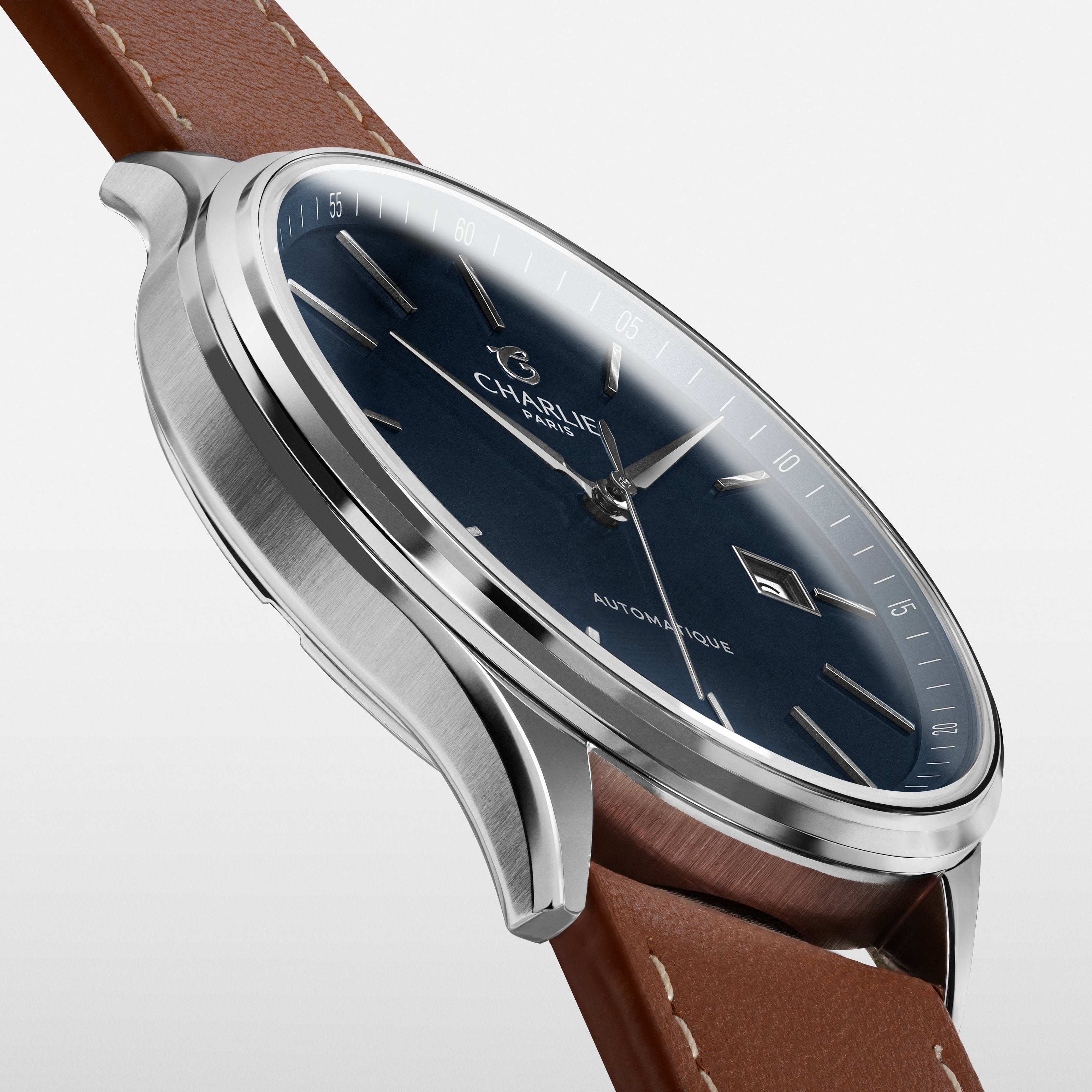 charlie-paris-initial-slim-bleu-montre-homme-automatique-40-mm-cadran-bleu-acier image 2