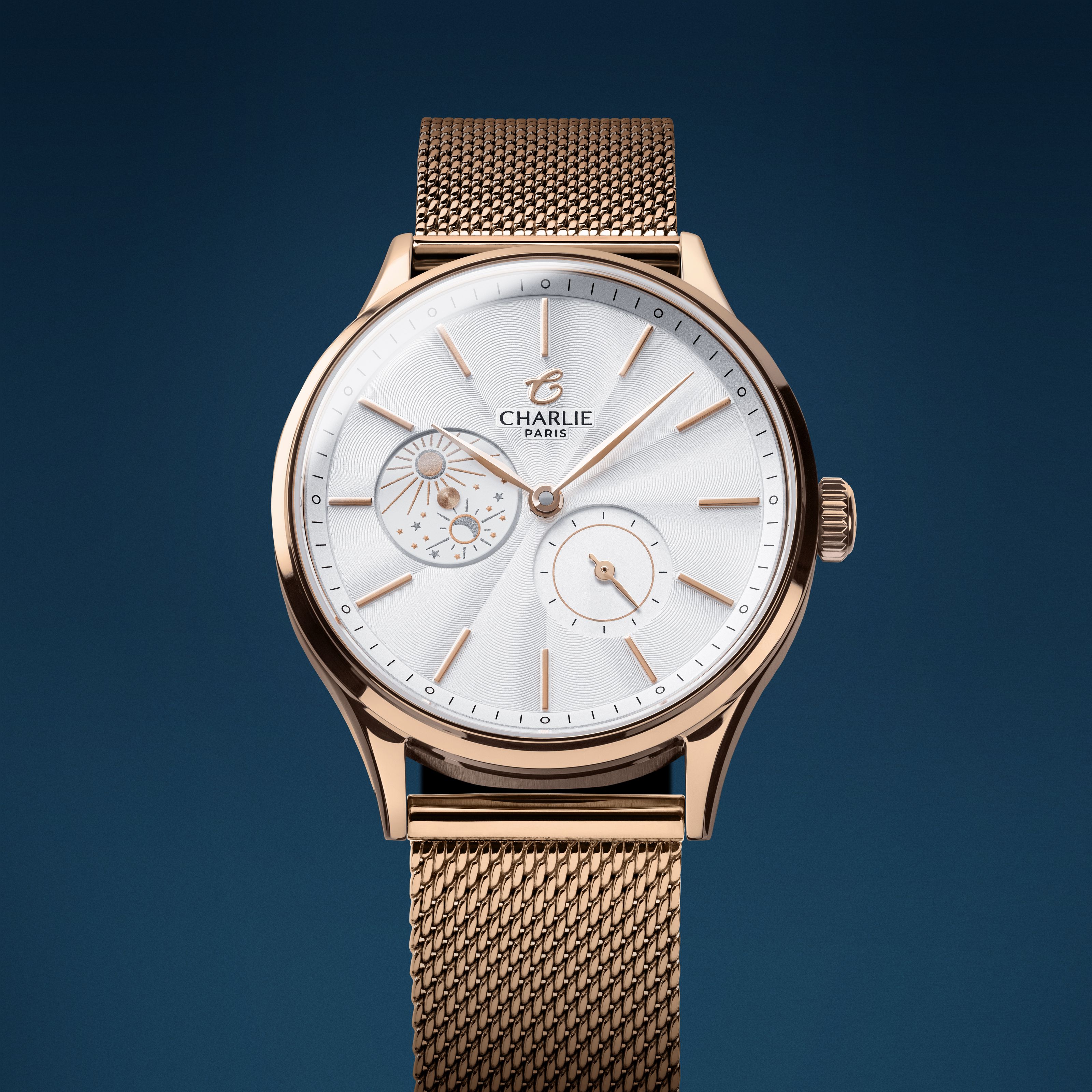 charlie-paris-initial-36-jour-nuit-montre-automatique-femme-36-mm-dor-rose image 6