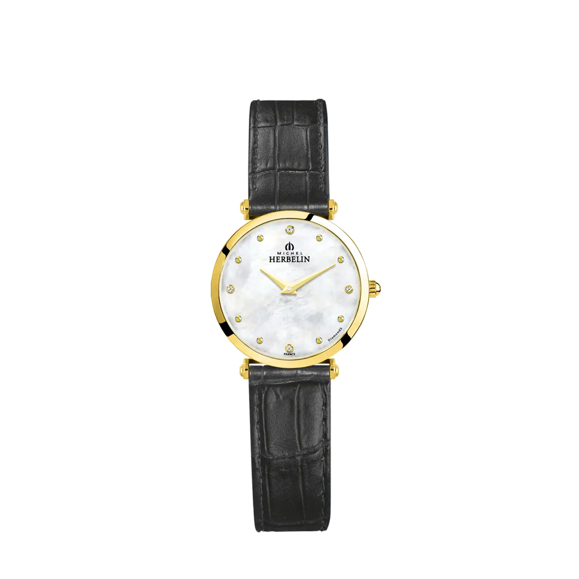 herbelin-epsilon-quartz-montre-femme-pvd-or-jaune-nacre-et-diamants image 1