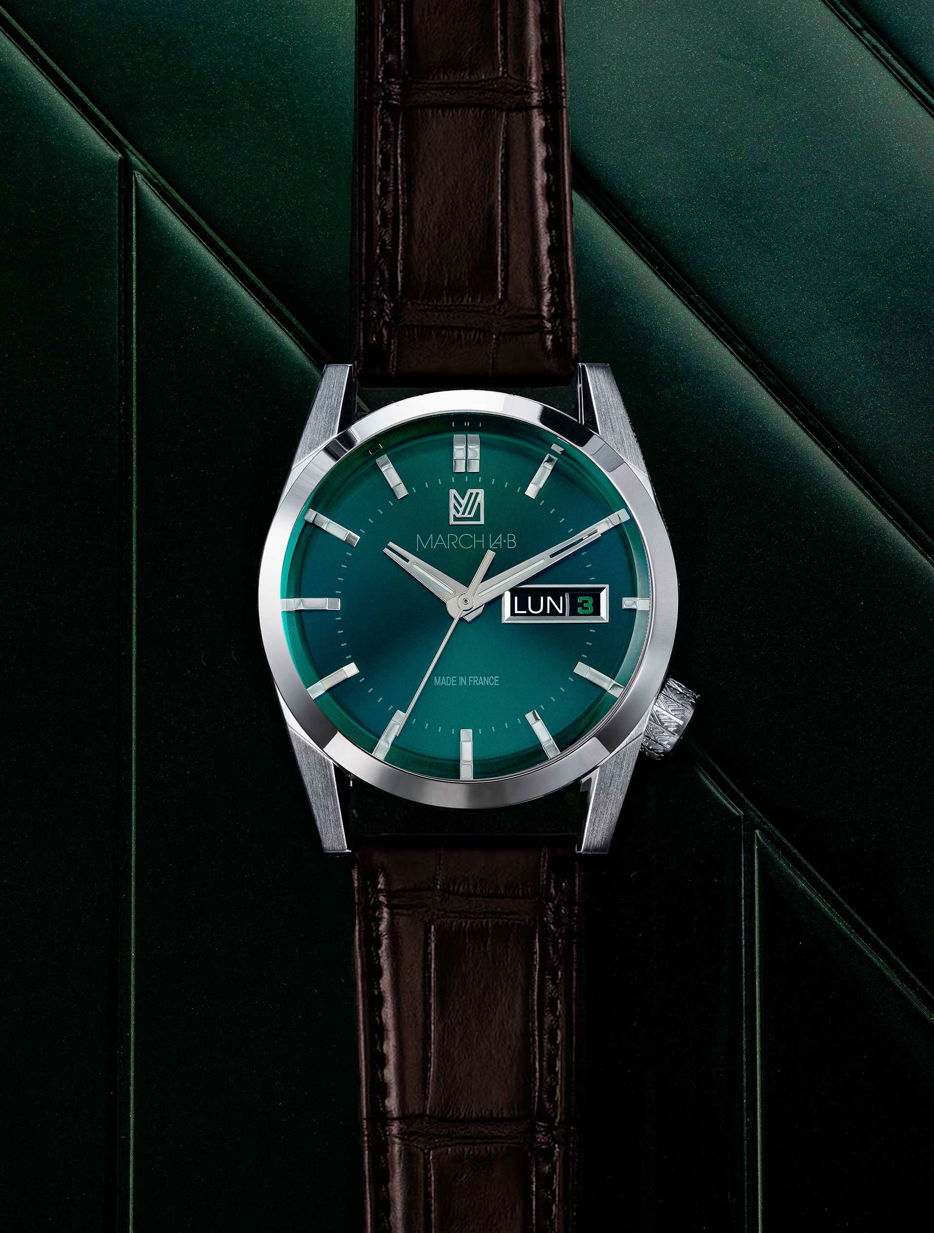 march-la-b-am89-electrique-forest-montre-fran-aise-ronde-38-mm image 4