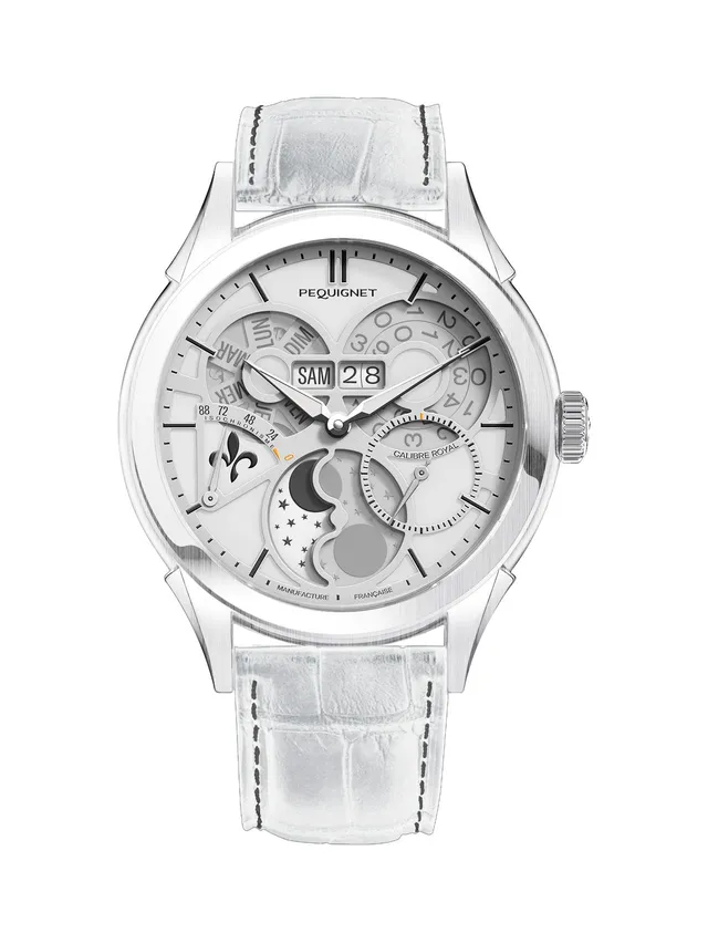 pequignet-royale-saphir-blanc-aurore-montre-automatique-calibre-royal image 1