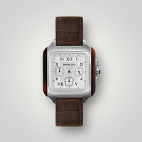 briston-clubmaster-classic-bracelet-cuir-luxury-20-mm-marron-mate image 2
