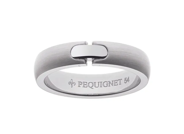 pequignet-moorea-bague-acier-or-jaune-et-diamant image 1