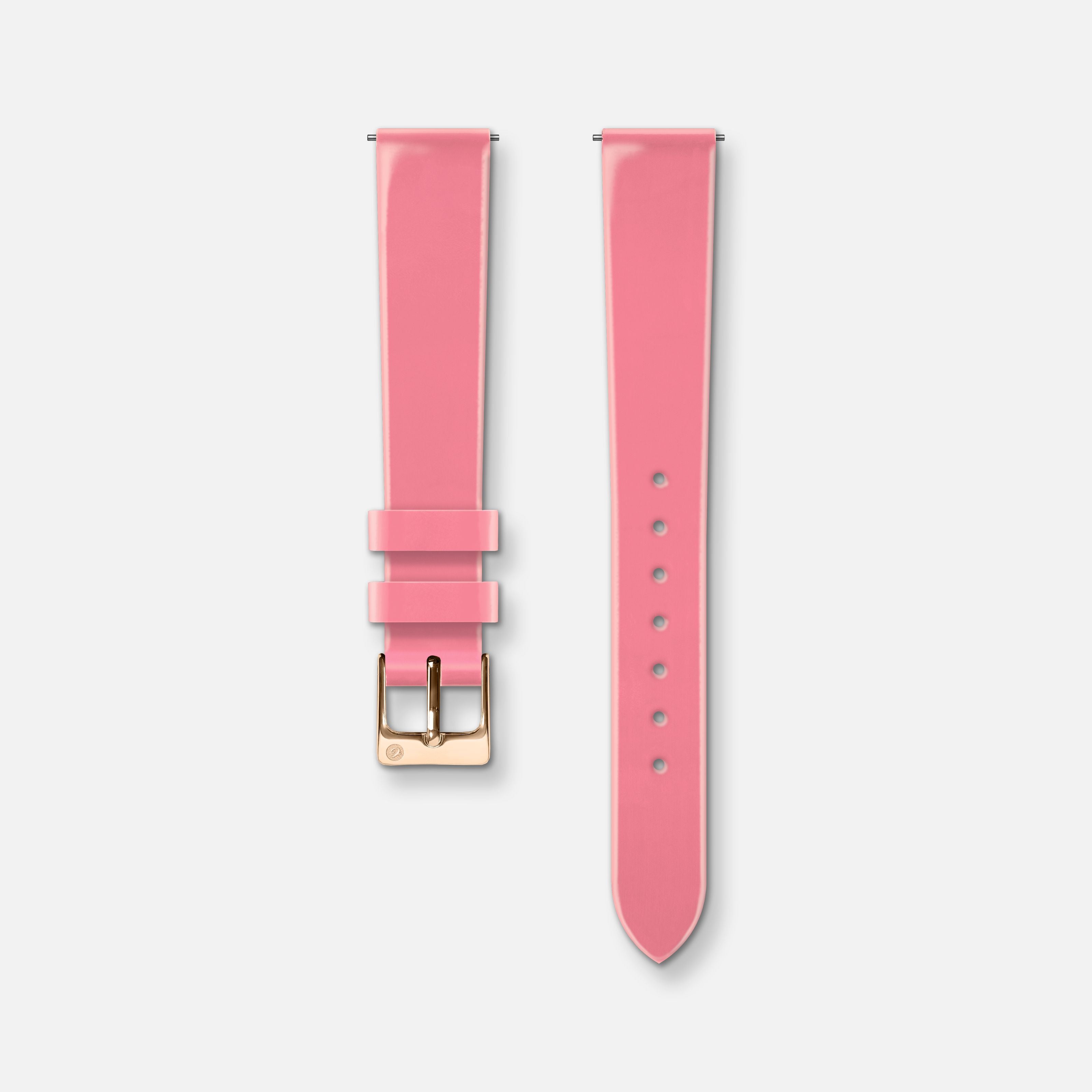 charlie-paris-bracelet-montre-cuir-vernis-rose-14mm image 1