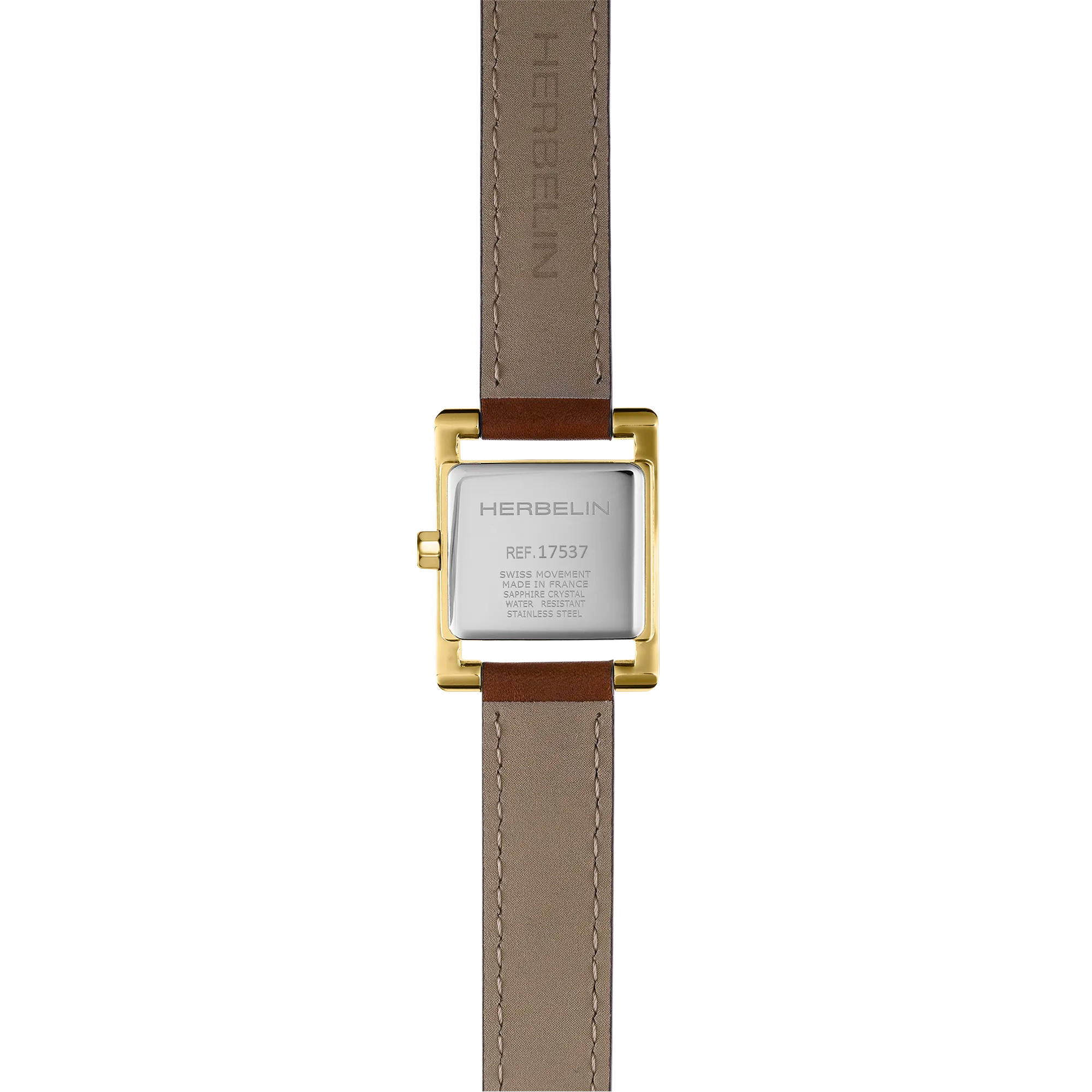 herbelin-ve-avenue-quartz-femme-pvd-or-jaune-cuir-camel image 4