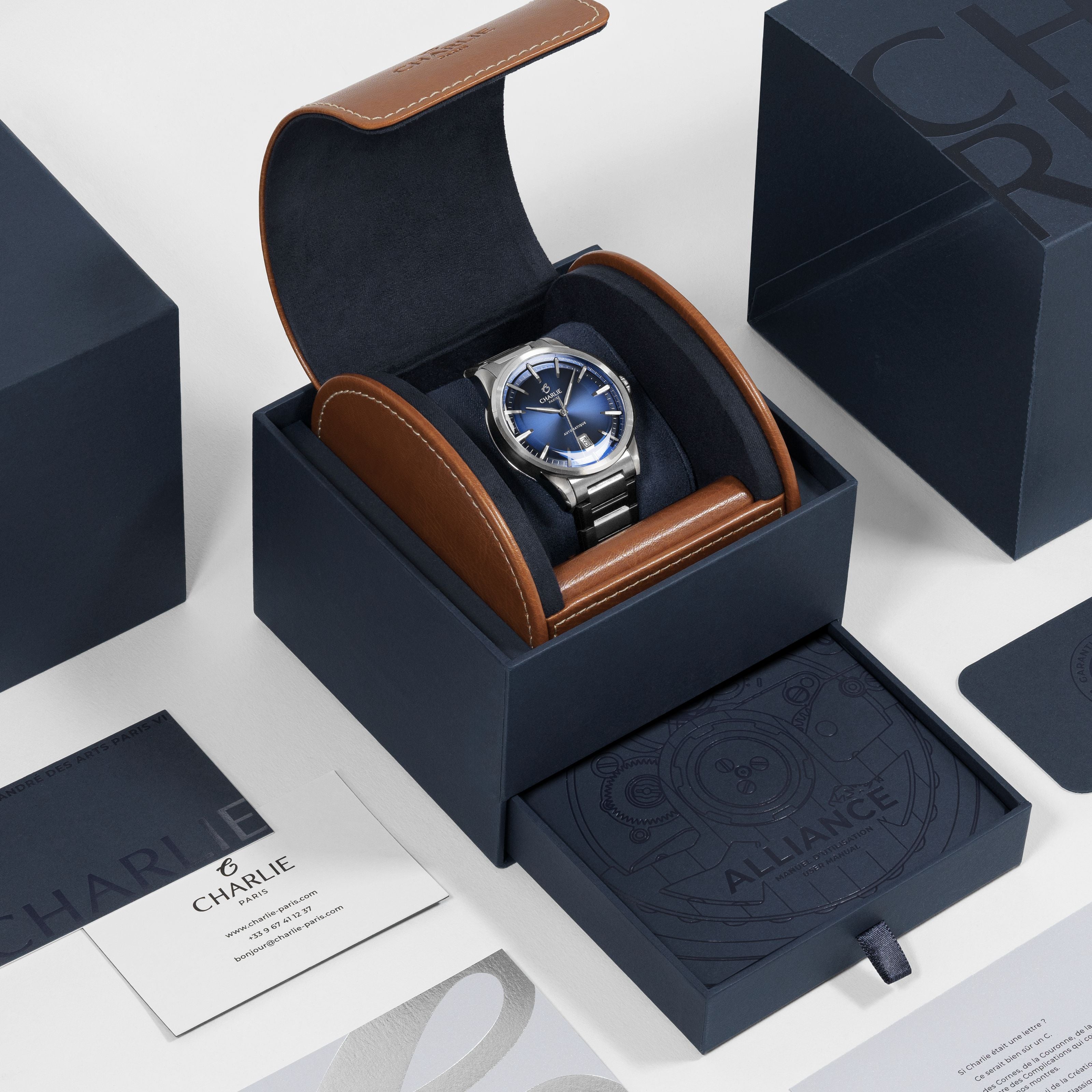charlie-paris-alliance-montre-automatique-bleu-10atm image 4