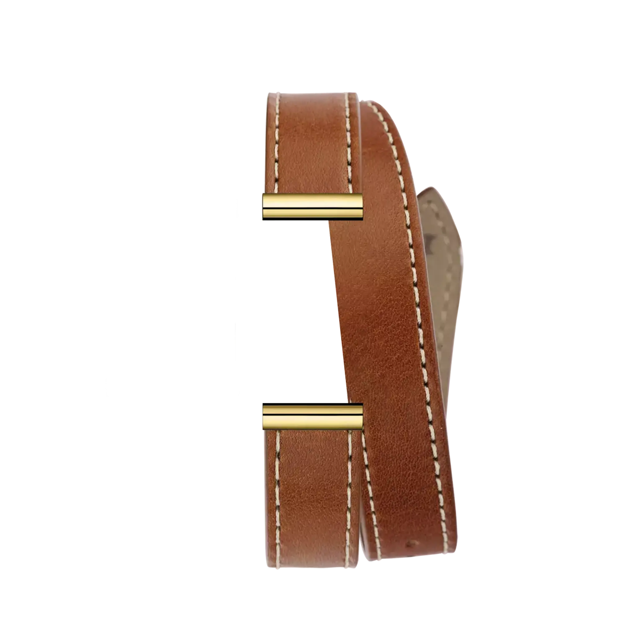 herbelin-antar-s-bracelet-double-tour-cuir-camel image 1
