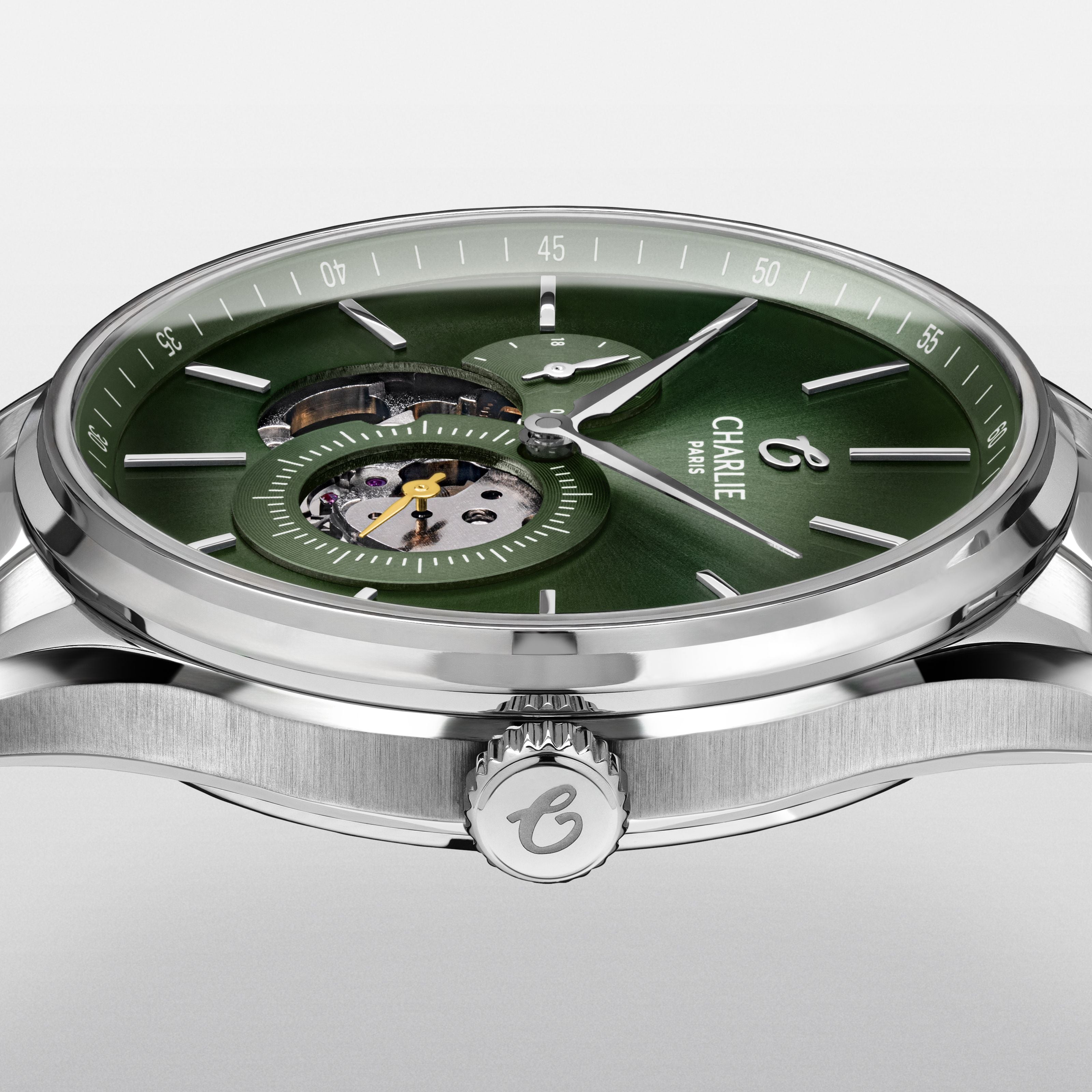 charlie-paris-initial-c-ur-ouvert-montre-automatique-homme-40mm-sauge image 5