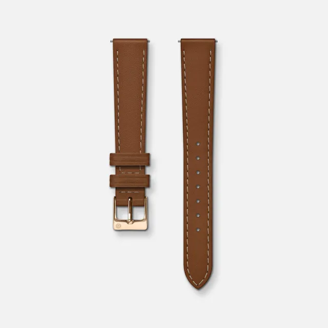 charlie-paris-bracelet-cuir-marron-14mm-boucle-ardillon-interchangeable image 1