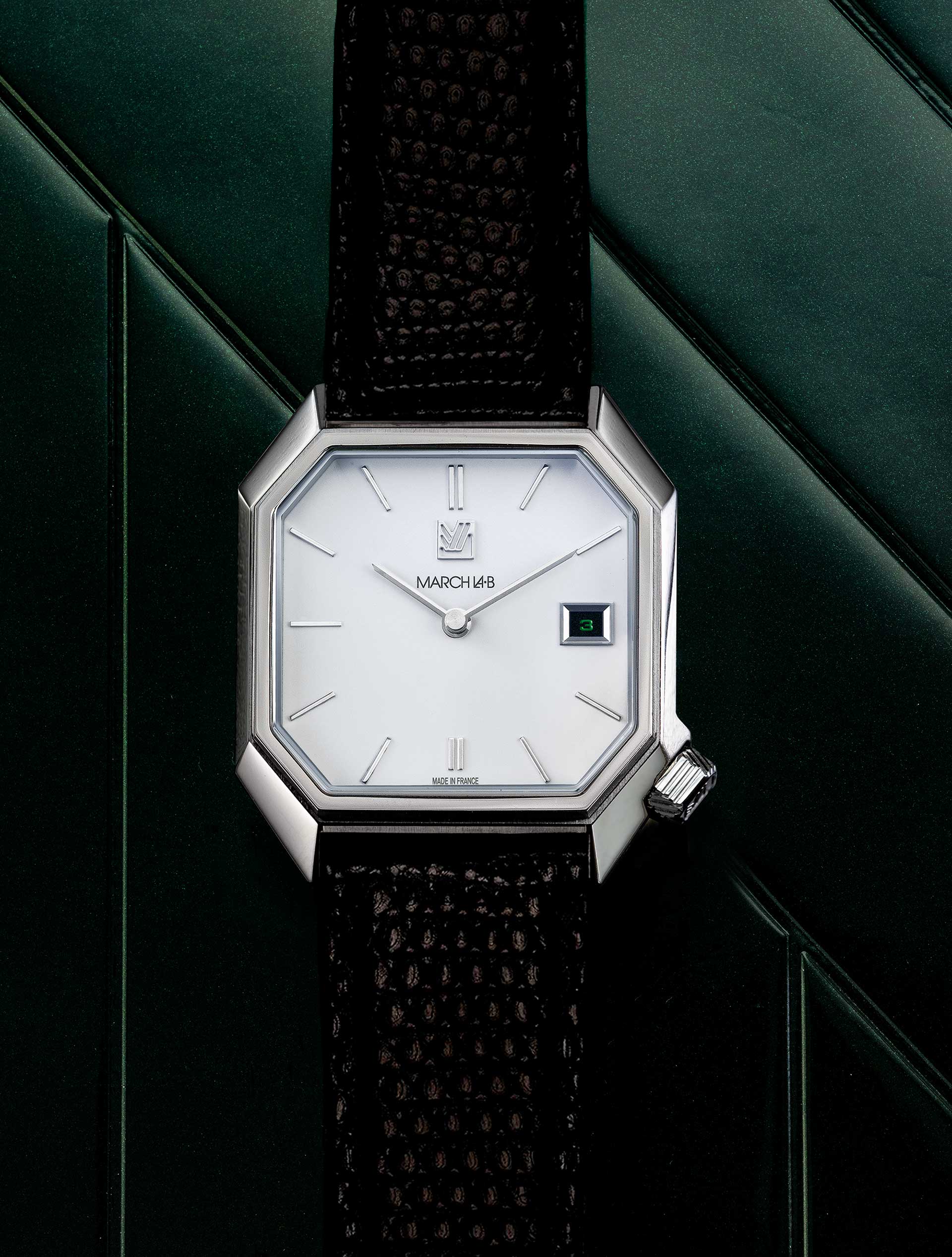 march-la-b-mansart-automatique-white-date-34-mm-montre-automatique-mixte image 3