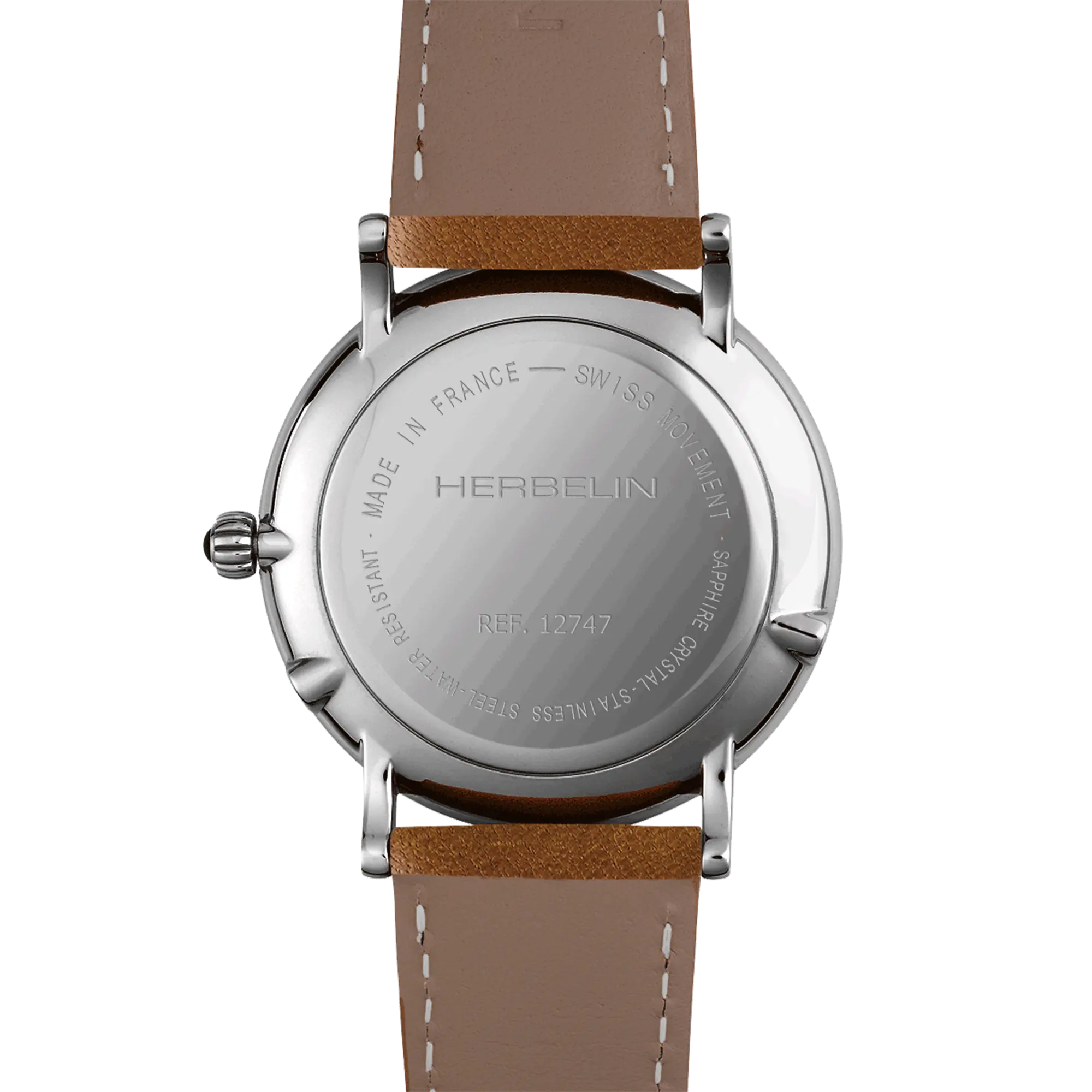 herbelin-inspiration-homme-quartz-acier-bracelet-cuir-bestseller image 3