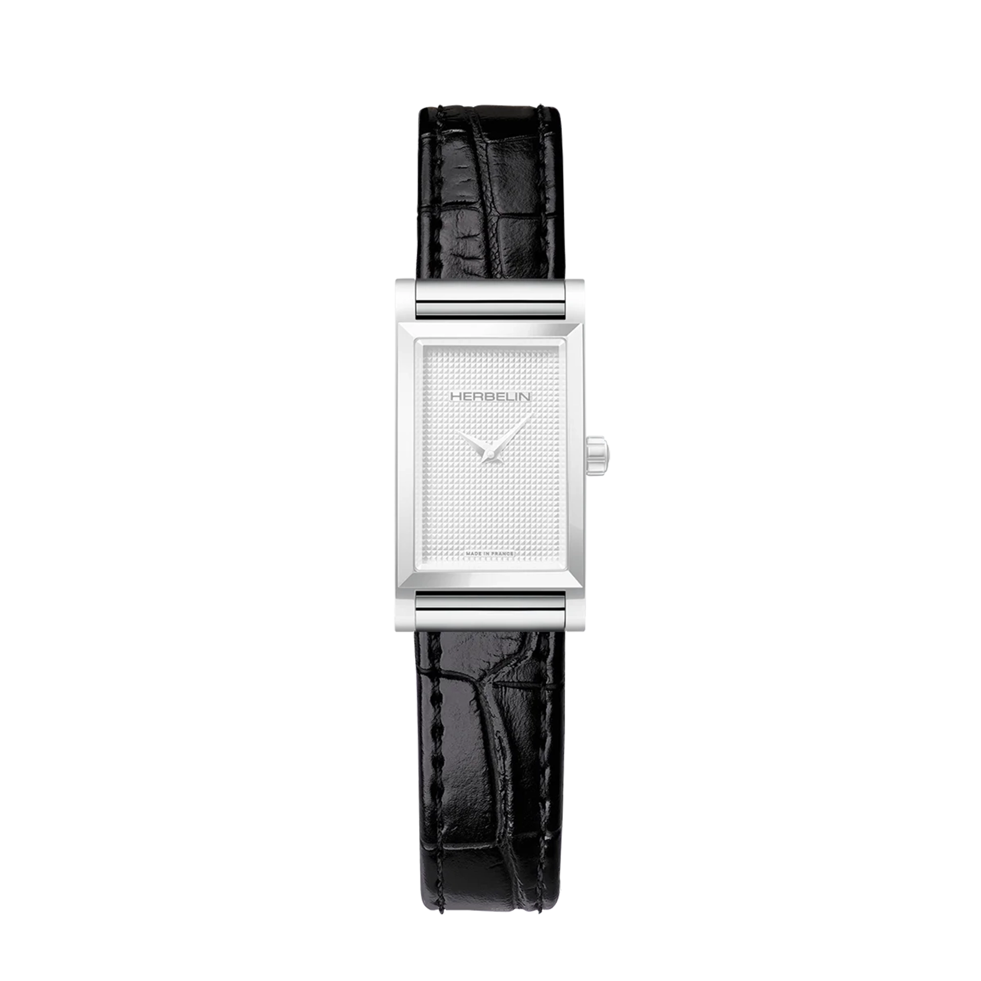 herbelin-antar-s-bracelet-simple-cuir-noir-alligator image 2