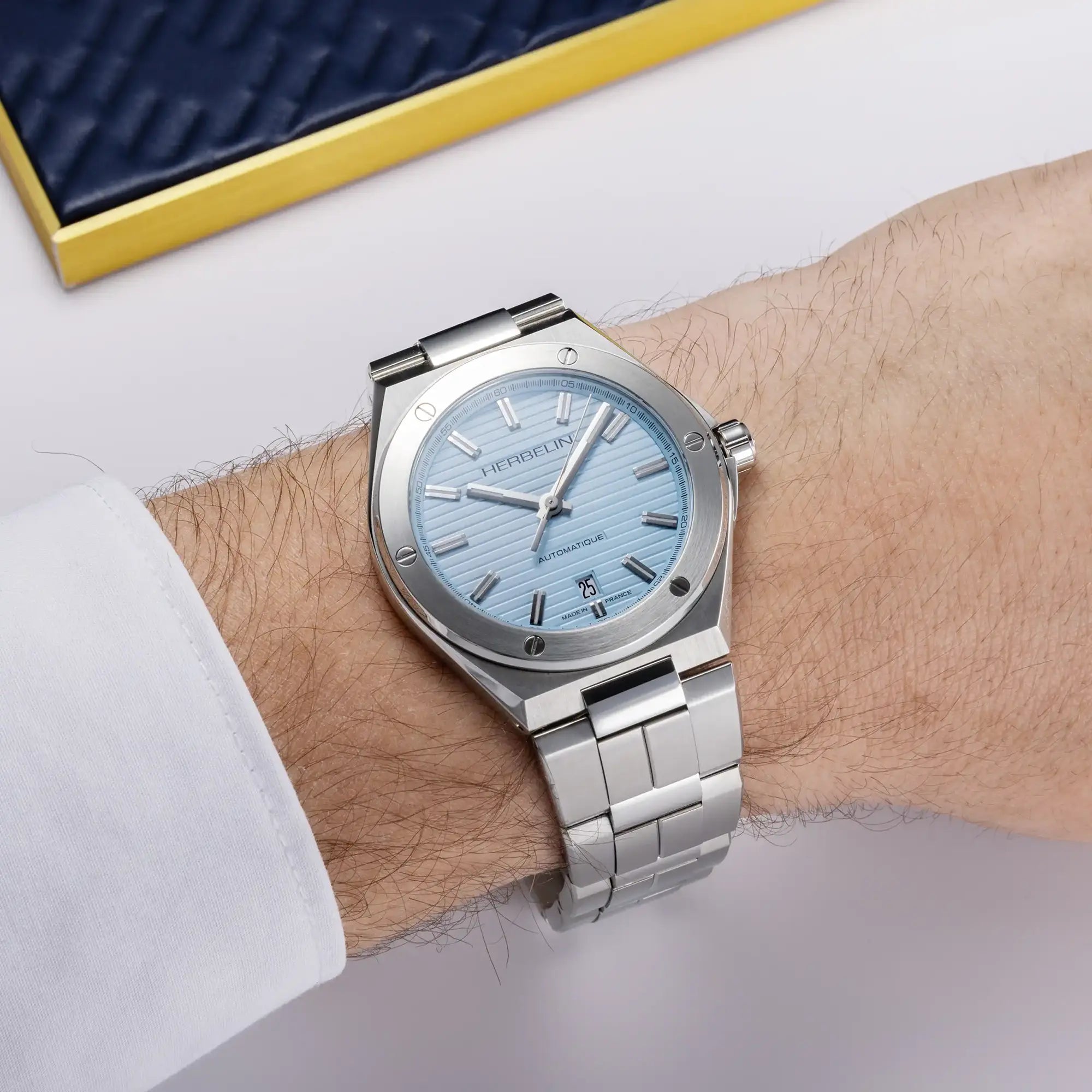herbelin-cap-camarat-automatique-montre-homme-acier-40-5-mm-bleu-arctique image 2