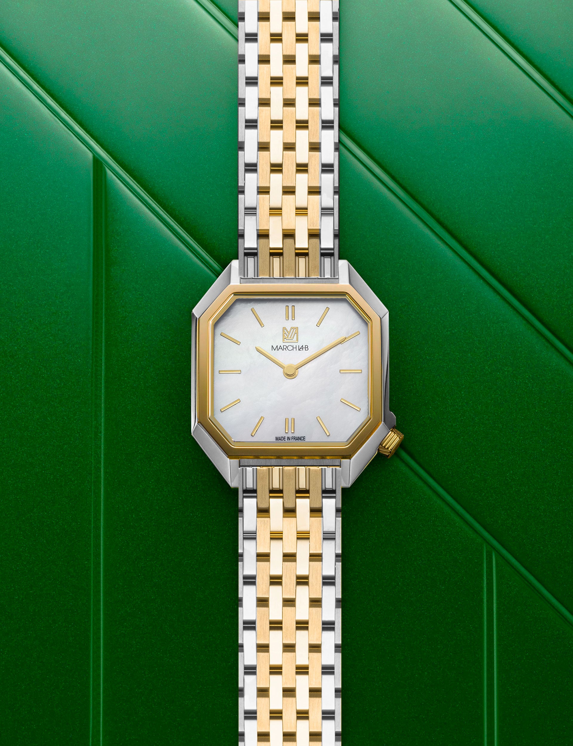 march-la-b-milady-mansart-nacre-montre-femme-octogonale-28-mm image 1