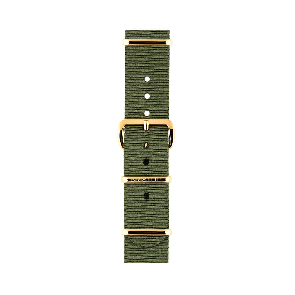 briston-clubmaster-classic-bracelet-nato-18-mm-vert-militaire image 3