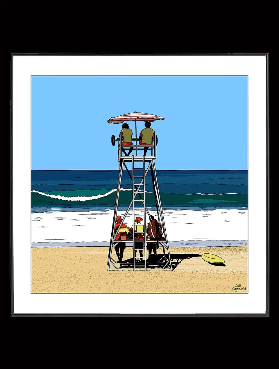 march-la-b-illustration-lvus-l-a-btz-mns-affiche-belza image 1