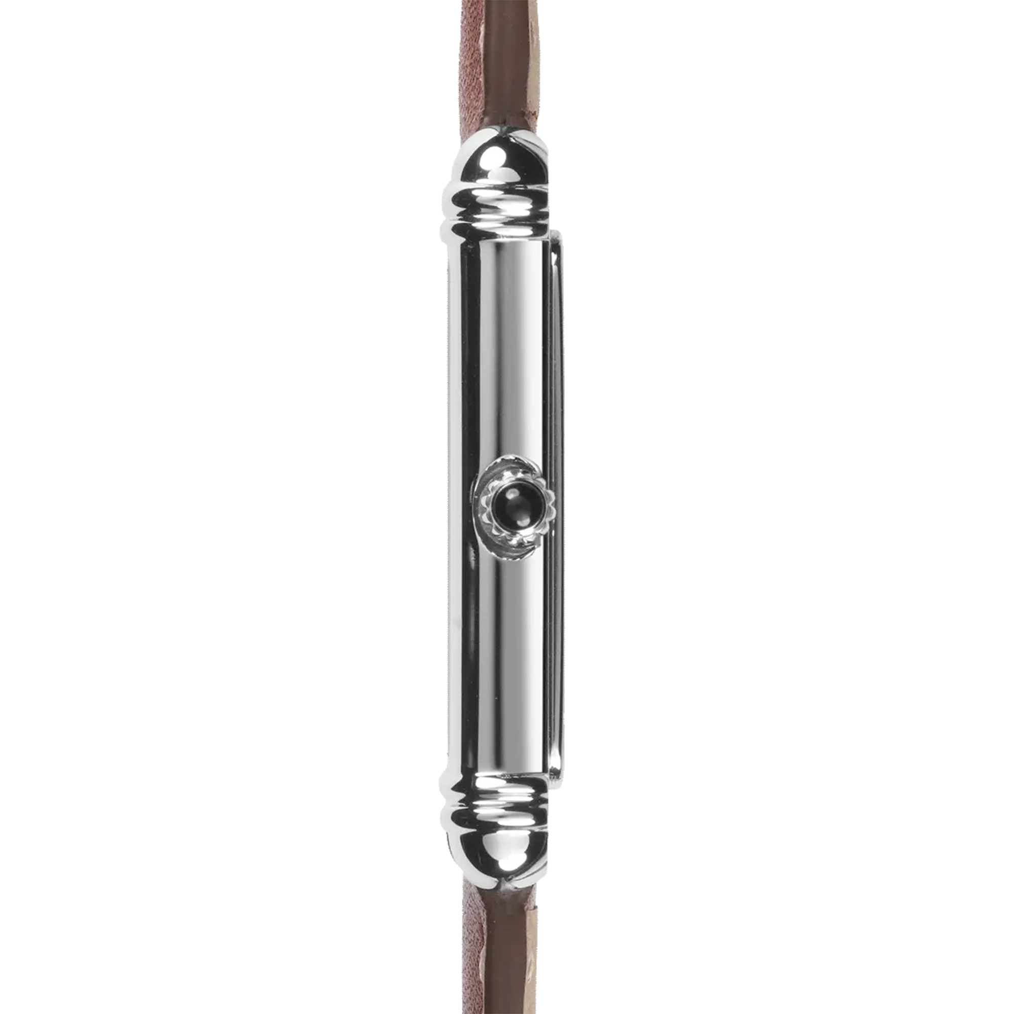 herbelin-art-d-co-quartz-montre-homme-acier-cuir-brun image 3