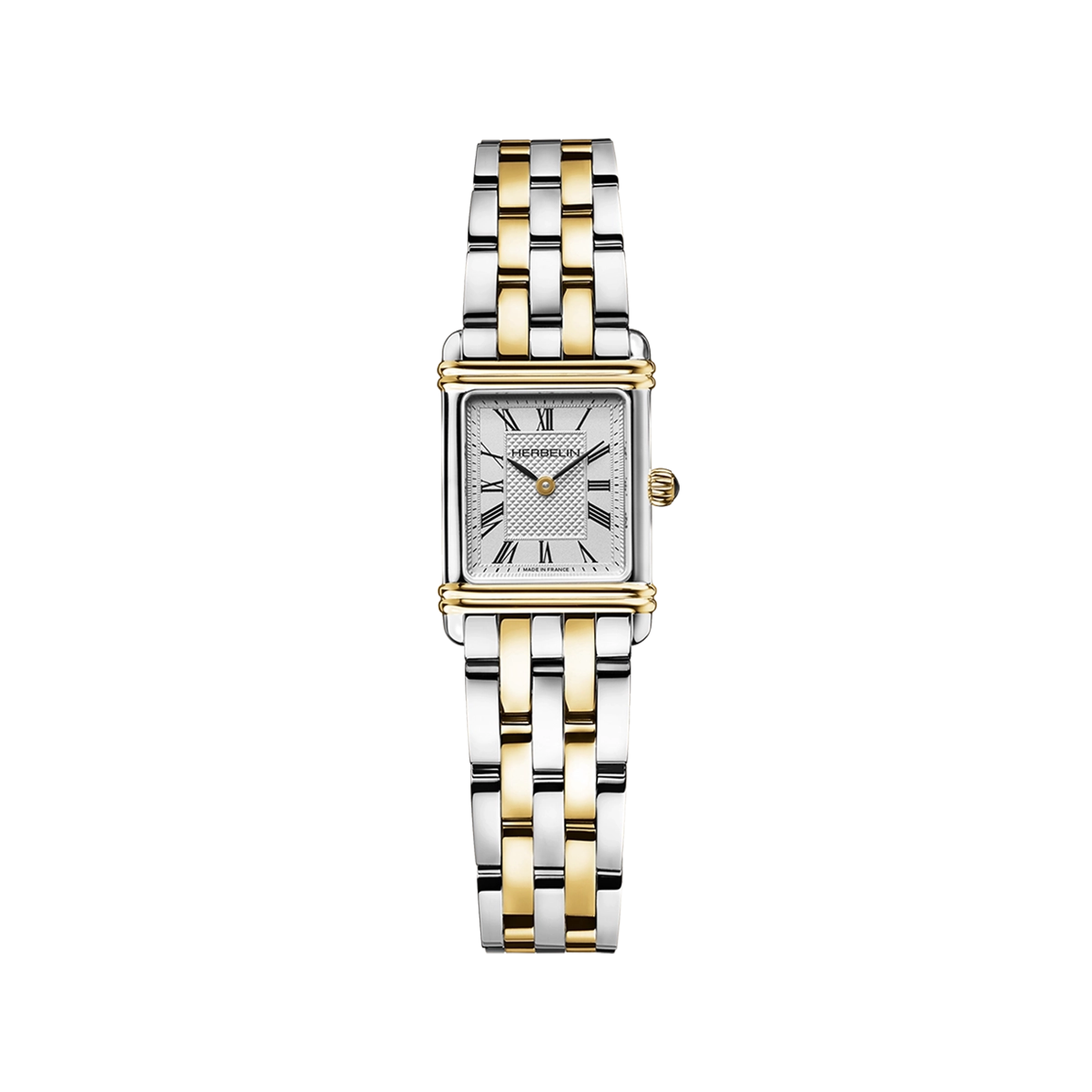 herbelin-art-d-co-quartz-bicolore-femme-montre-acier-316l image 1