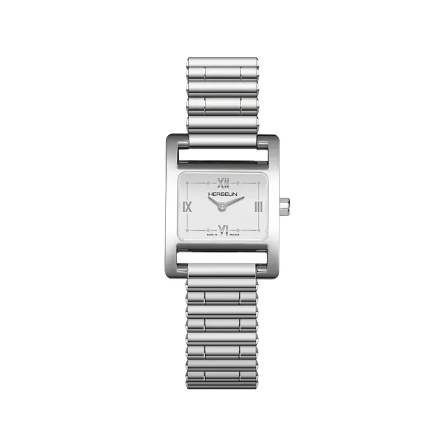 herbelin-ve-avenue-femme-quartz-acier-blanc-23-4-x-19-mm image 1
