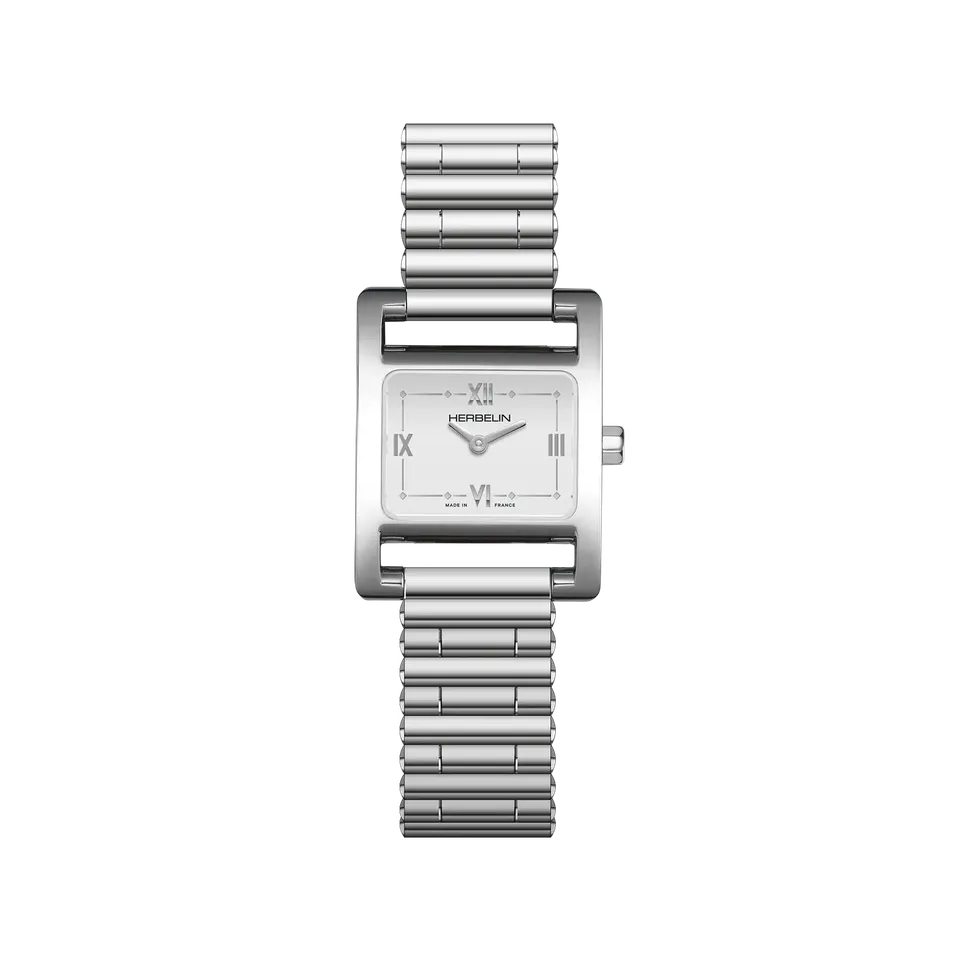 herbelin-ve-avenue-femme-quartz-acier-blanc-23-4-x-19-mm image 1