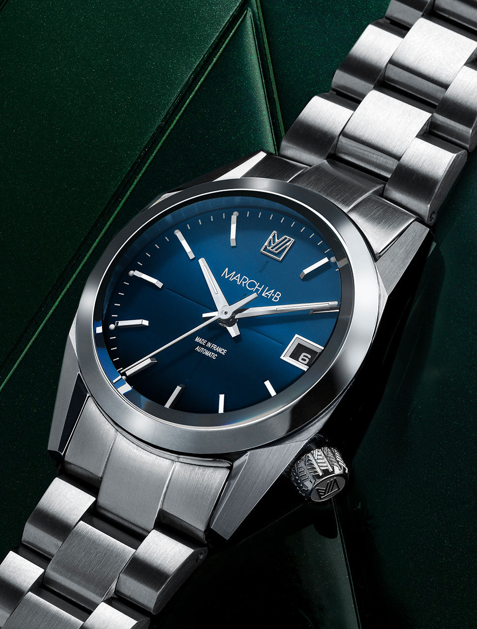 march-la-b-am69-automatique-navy-montre-classique-36-mm-bleue image 5