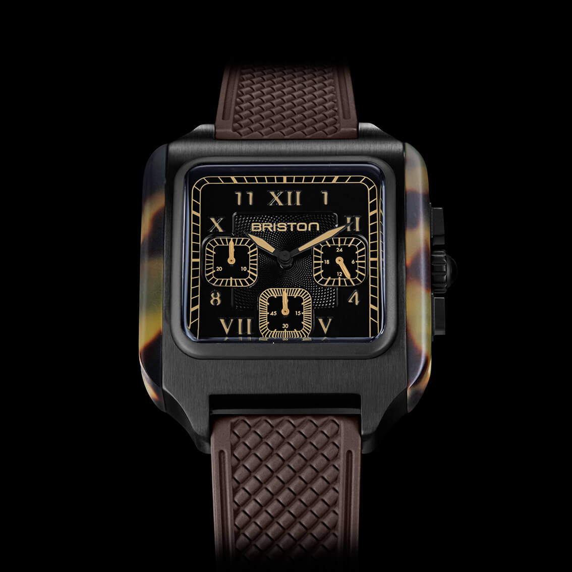 briston-streamliner-kennedy-chrono-safari-noir-mat-38-5-mm-quartz image 5